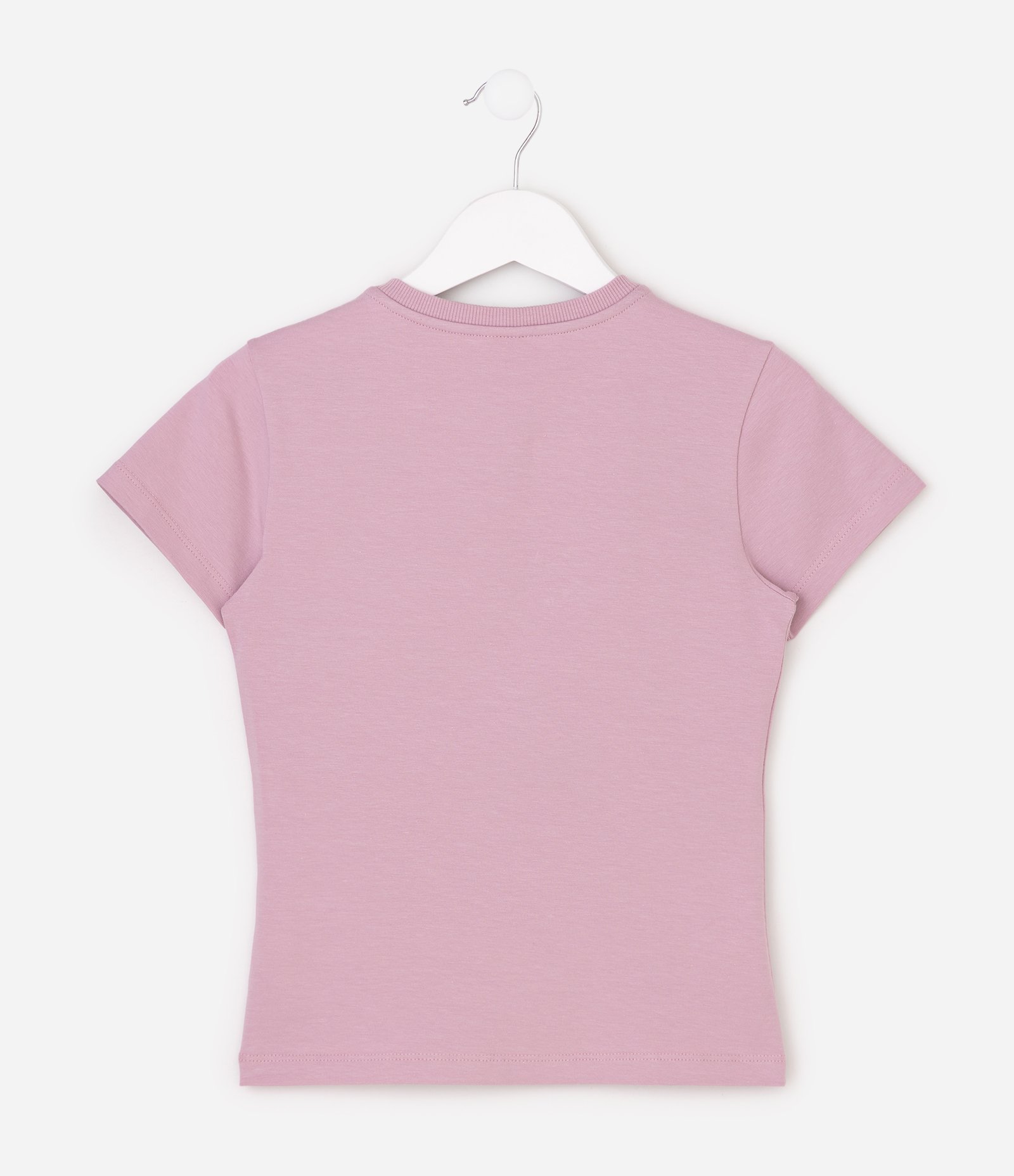 Camiseta Infantil Em Cotton Lettering Ballerina - Tam 5 a 16 Anos Rosa 8