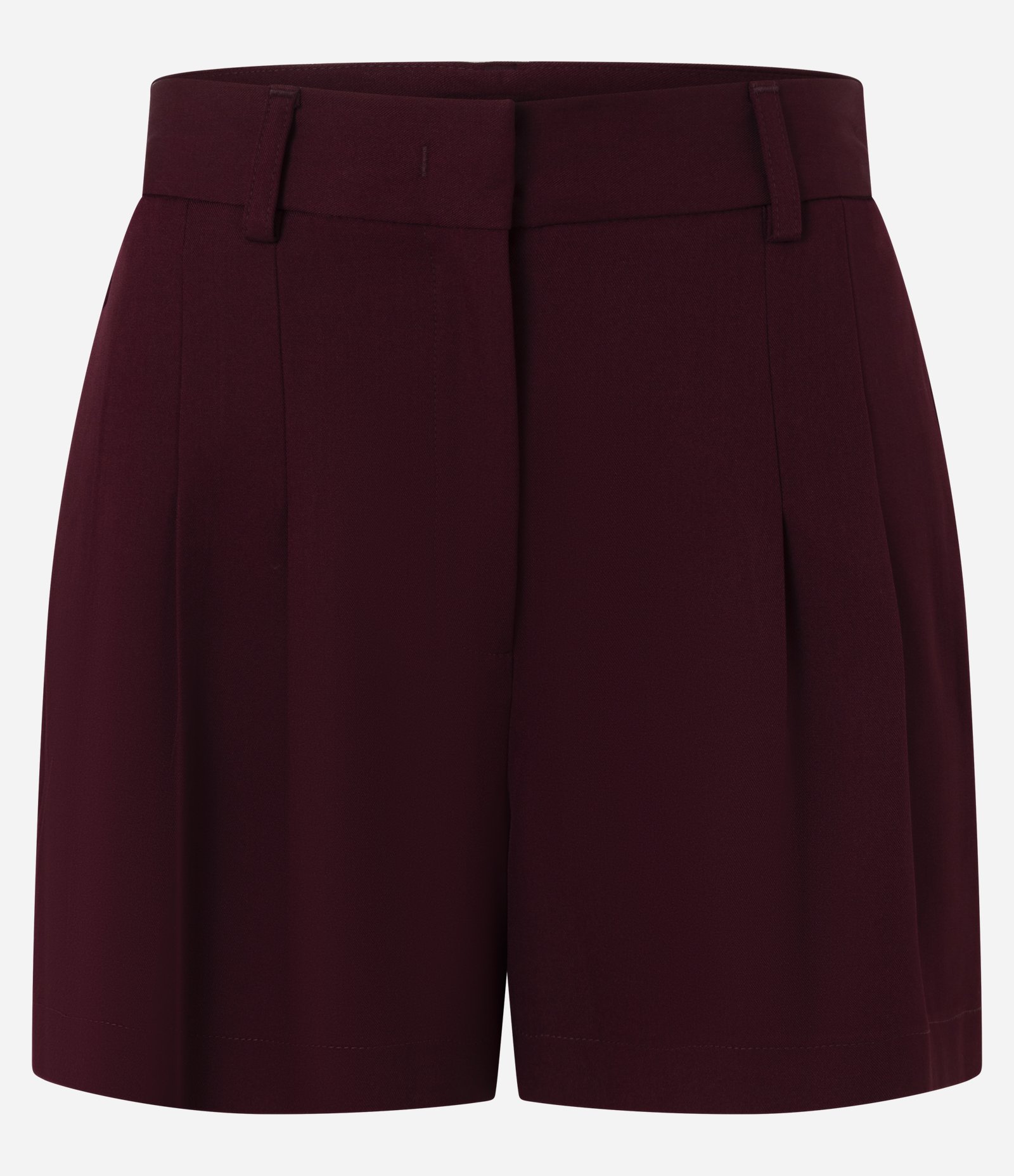 Short Alfaiatado com Pregas Vinho 6