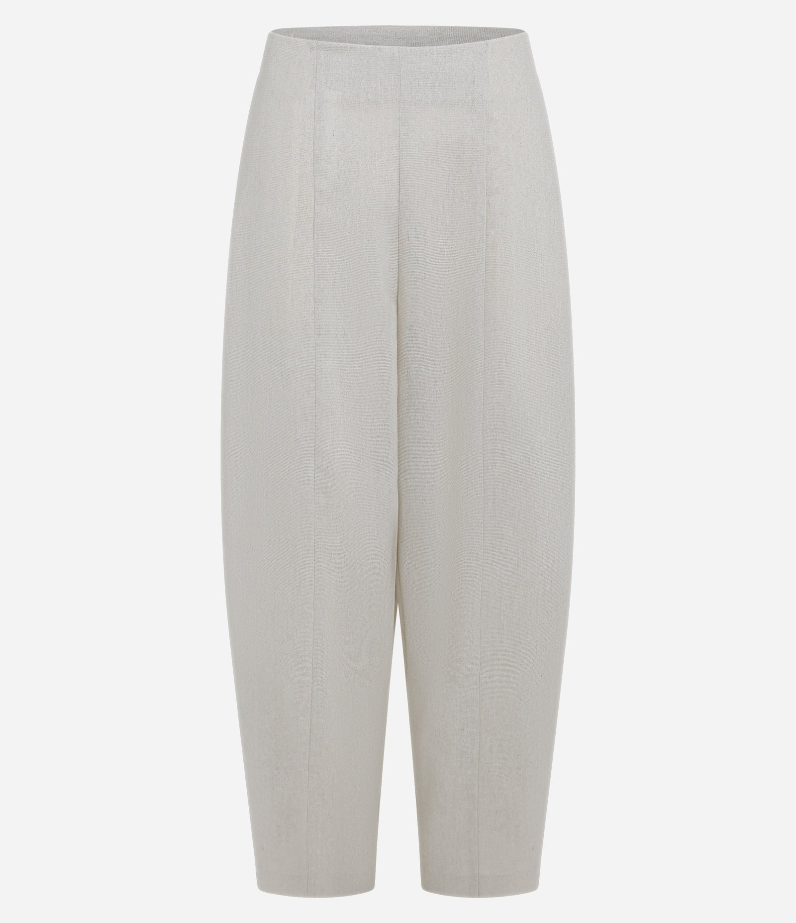 Calça Barrel em Flamê com Brilho Branco 6