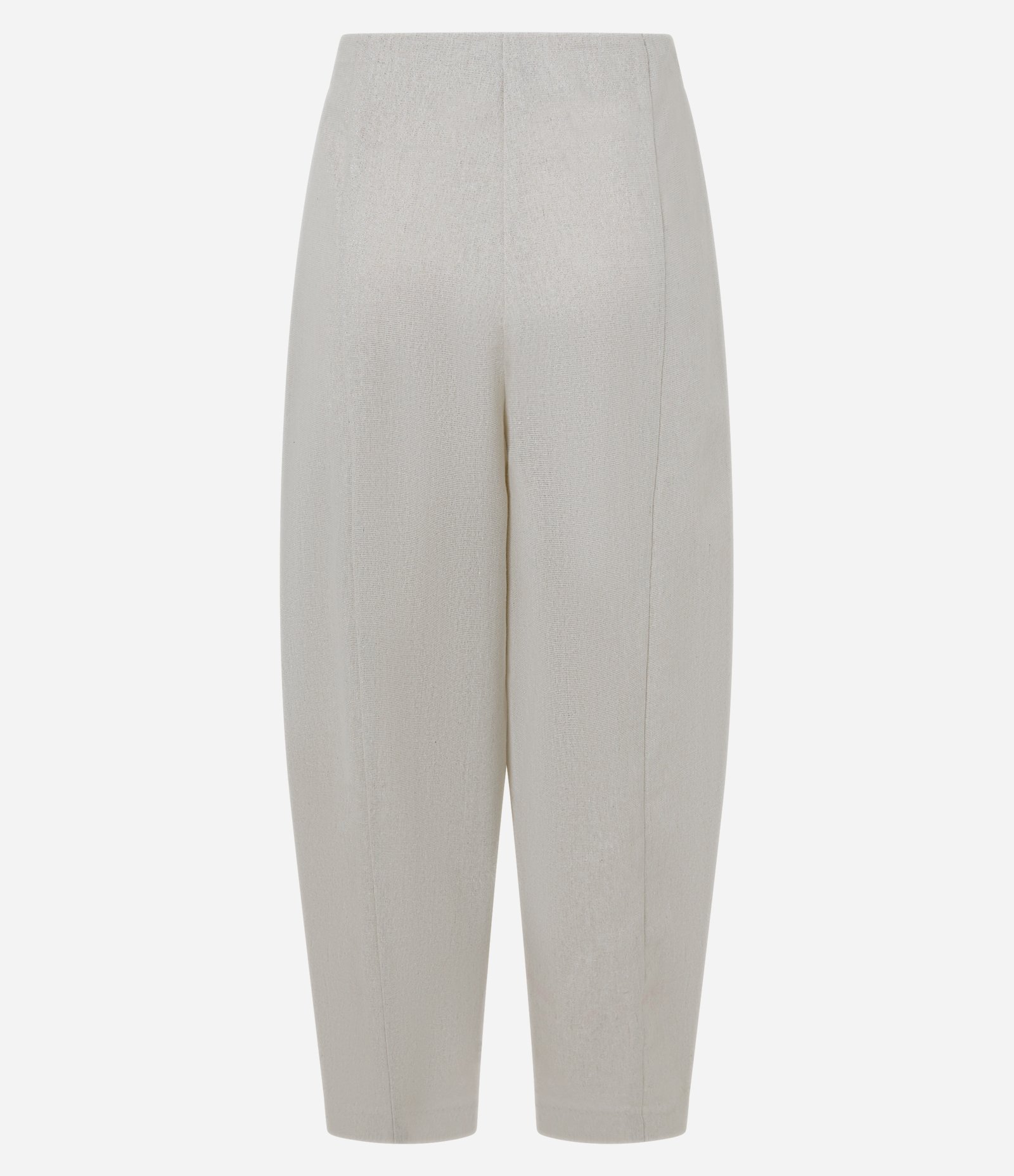 Calça Barrel em Flamê com Brilho Branco 7