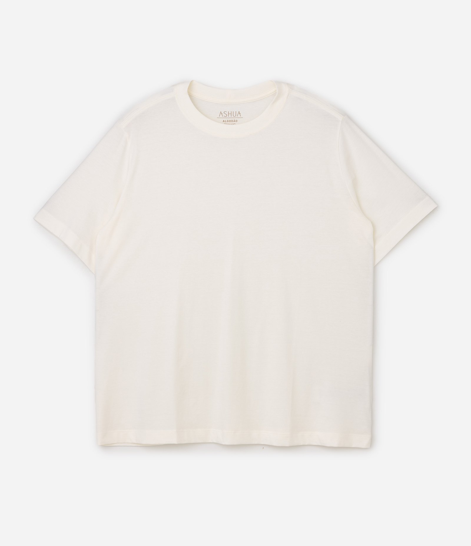 Camiseta Básica em Algodão Peruano Curve & Plus Size Branco 5