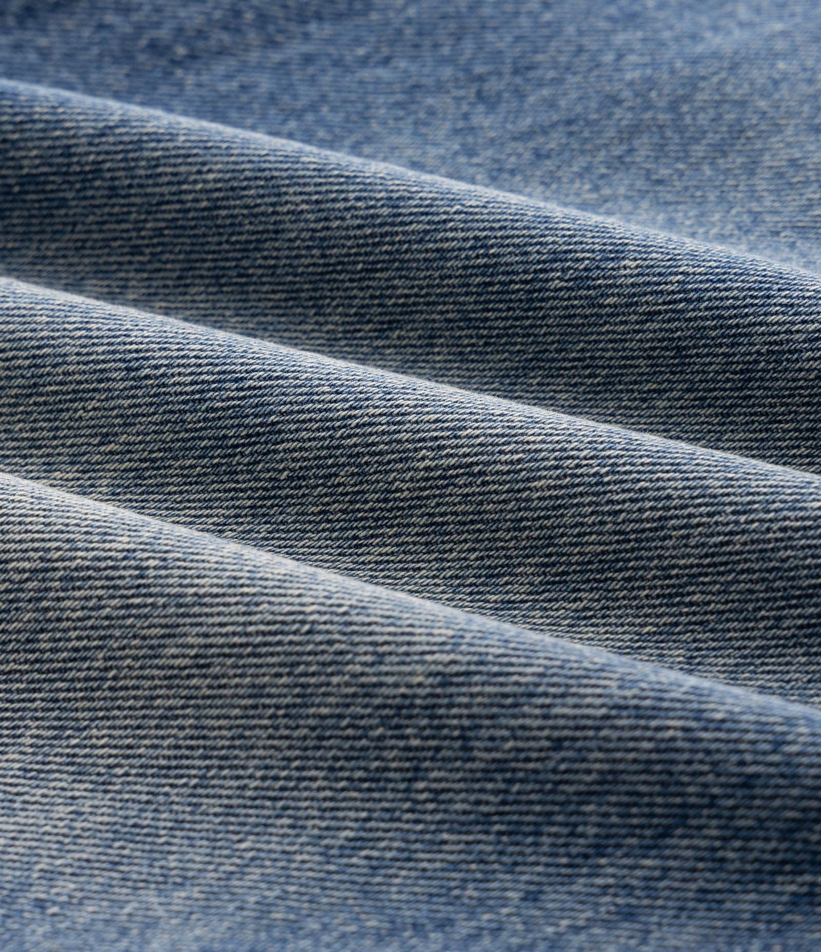 Calça Jeans Baggy com Recortes Curvos Azul 3