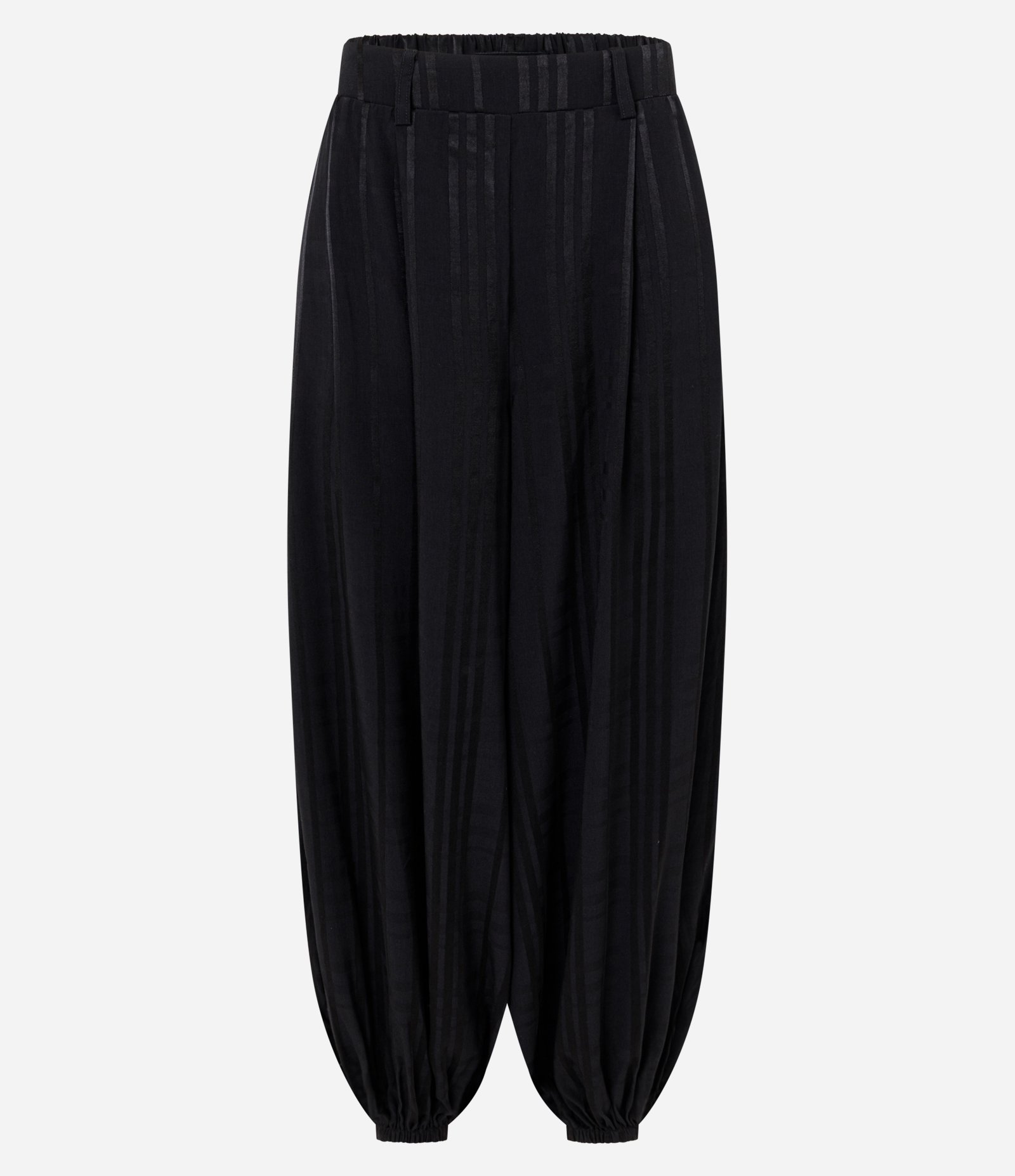 Calça Aladim em Viscose com Listras Preto 5