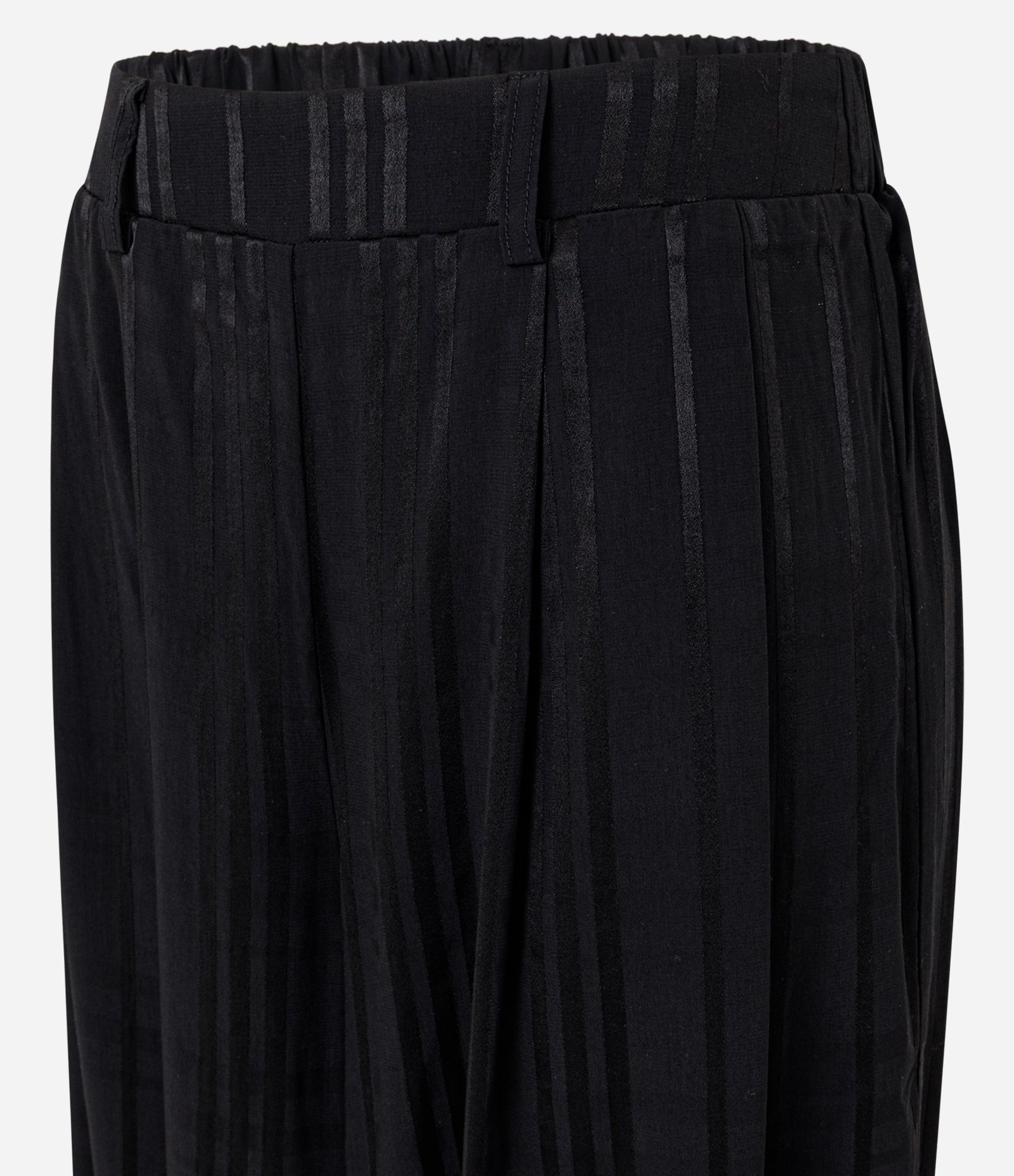 Calça Aladim em Viscose com Listras Preto 6