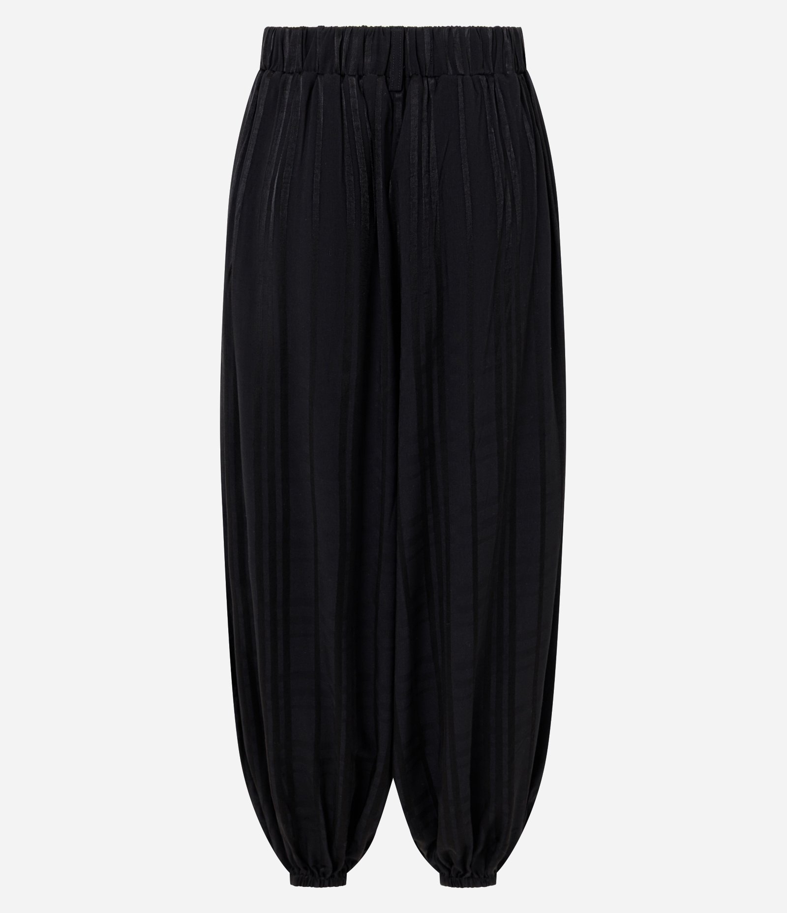 Calça Aladim em Viscose com Listras Preto 7