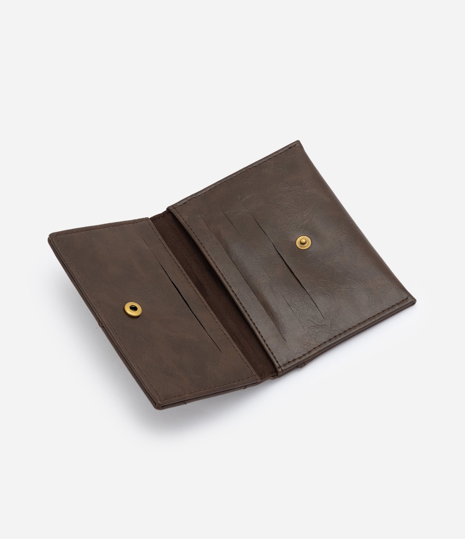 Carteira Envelope com Matelassê de Coração Marrom 5