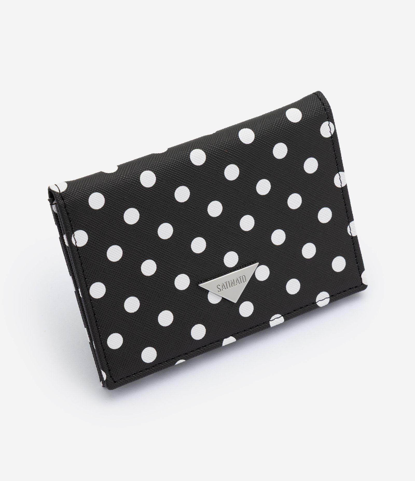 Carteira Envelope com Estampa Poá Preto 1