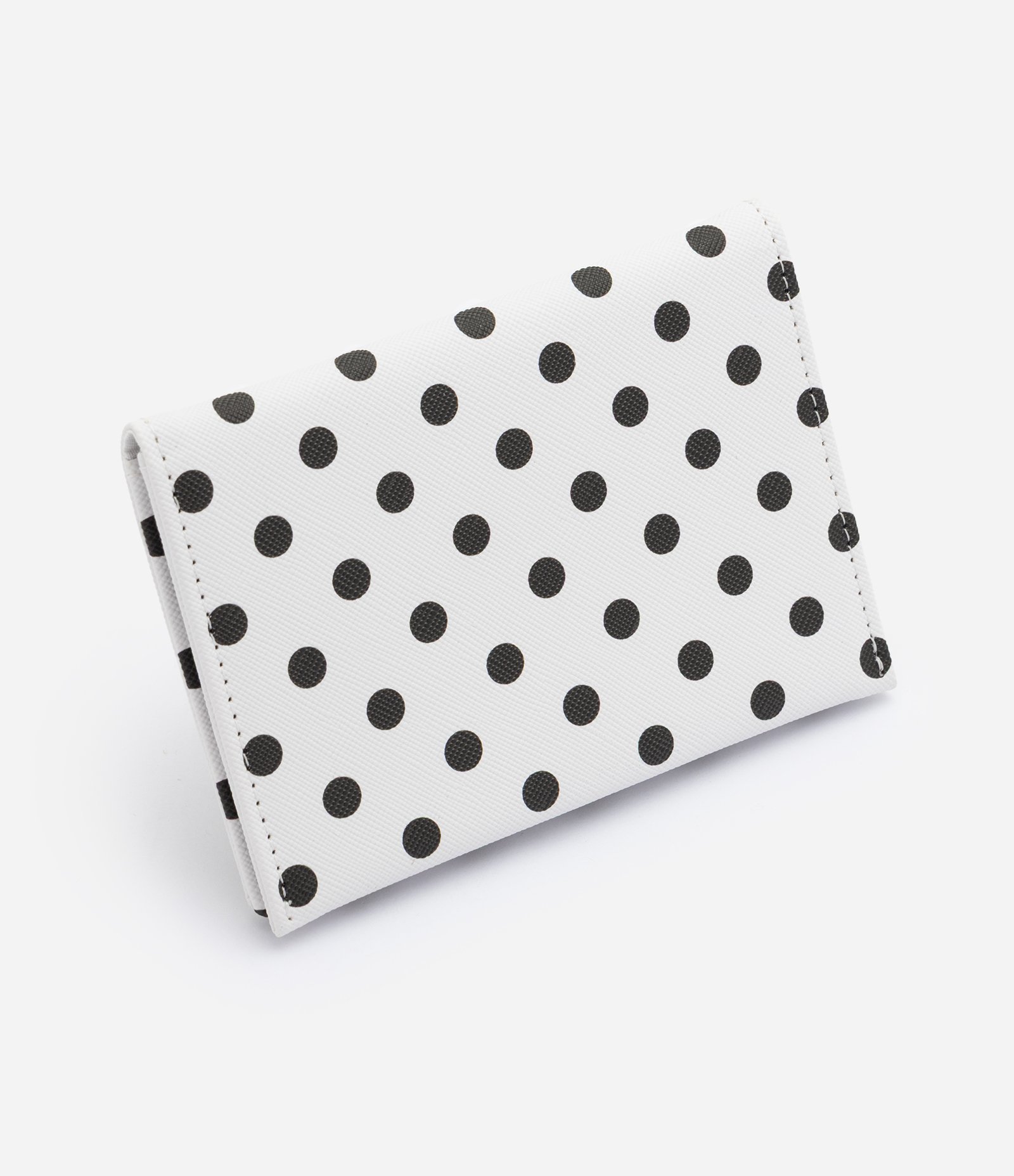 Carteira Envelope com Estampa Poá Off White 2
