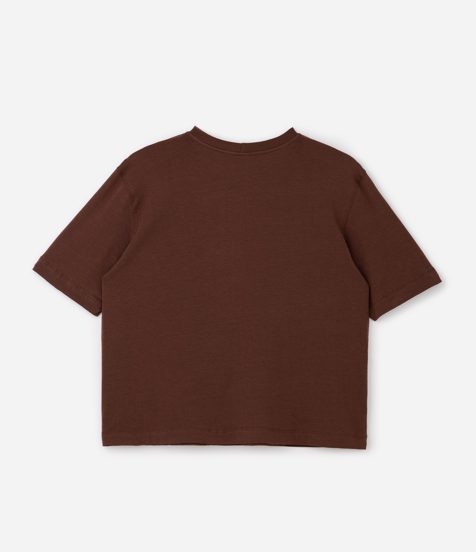 Blusa Boxy em Algodão Básica Curve & Plus Size Chocolate Lab 2