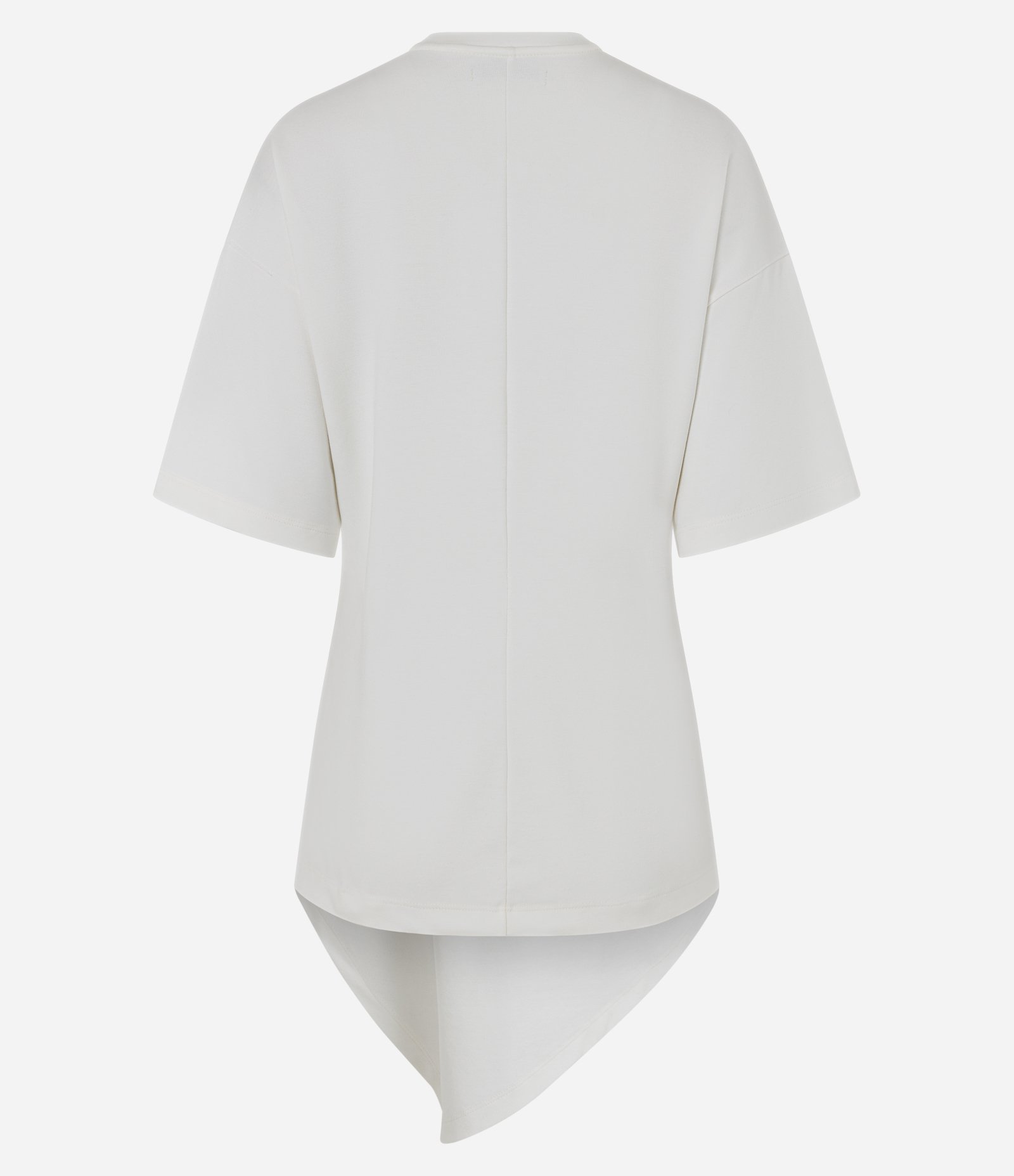 Blusa com Ponta Assimétrica e Aviamento Lateral Branco 5