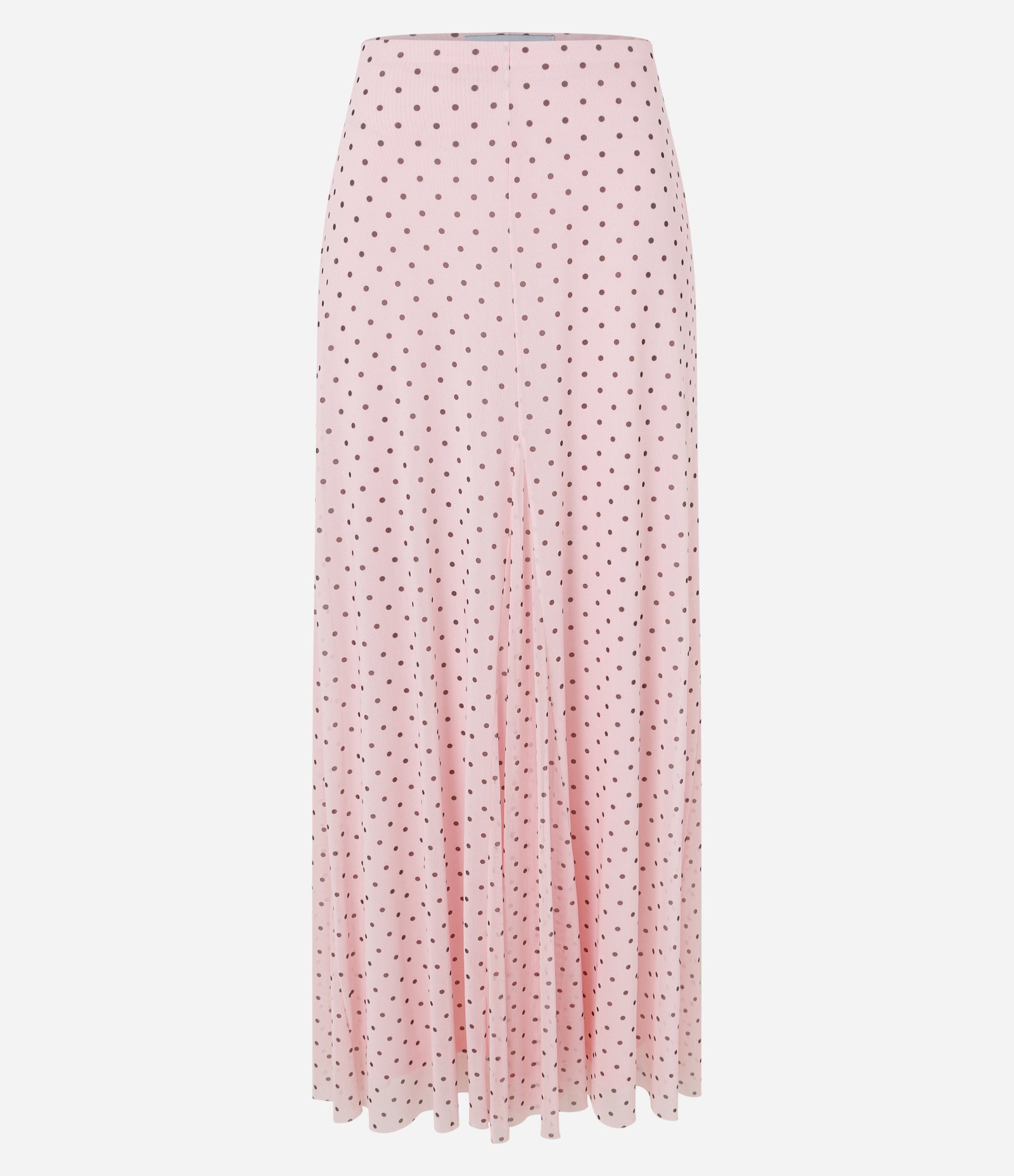 Saia Longa Tule poá com nesgas new midi Poa Rosa 5