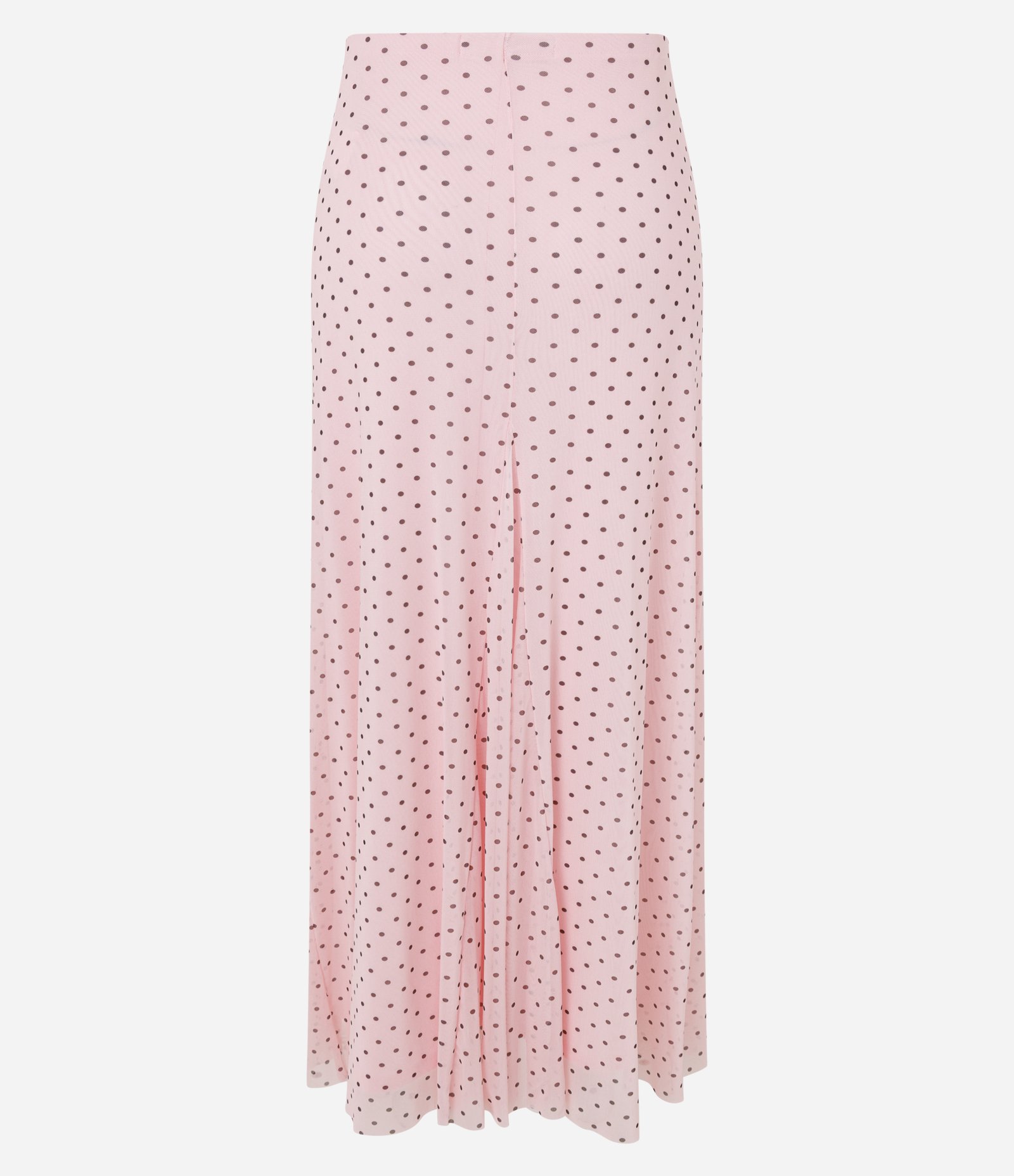Saia Longa Tule poá com nesgas new midi Poa Rosa 6