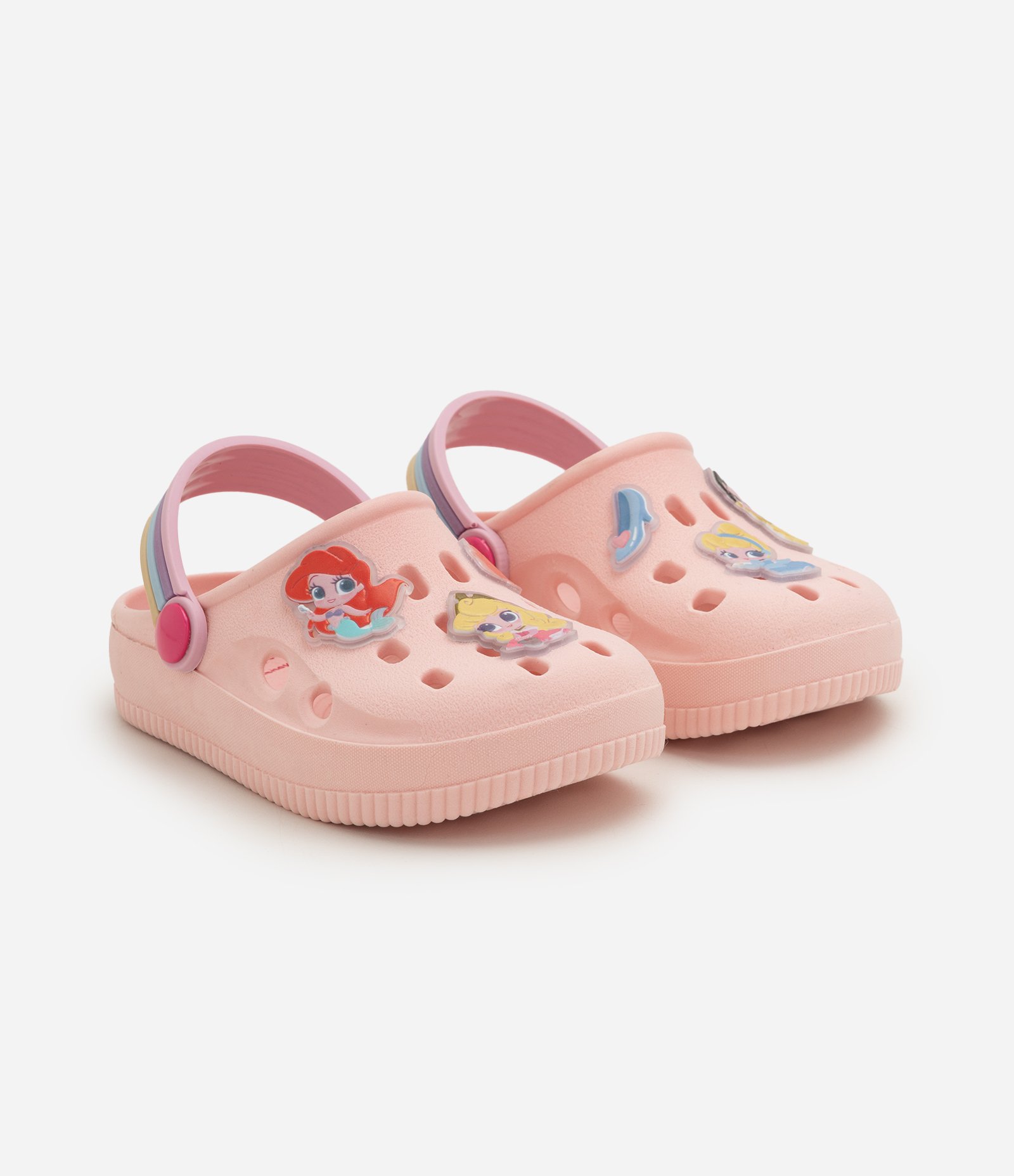 Sandália Babuche Infantil Princesas Disney Infantil - Tam 20 a 25 Rosa 1