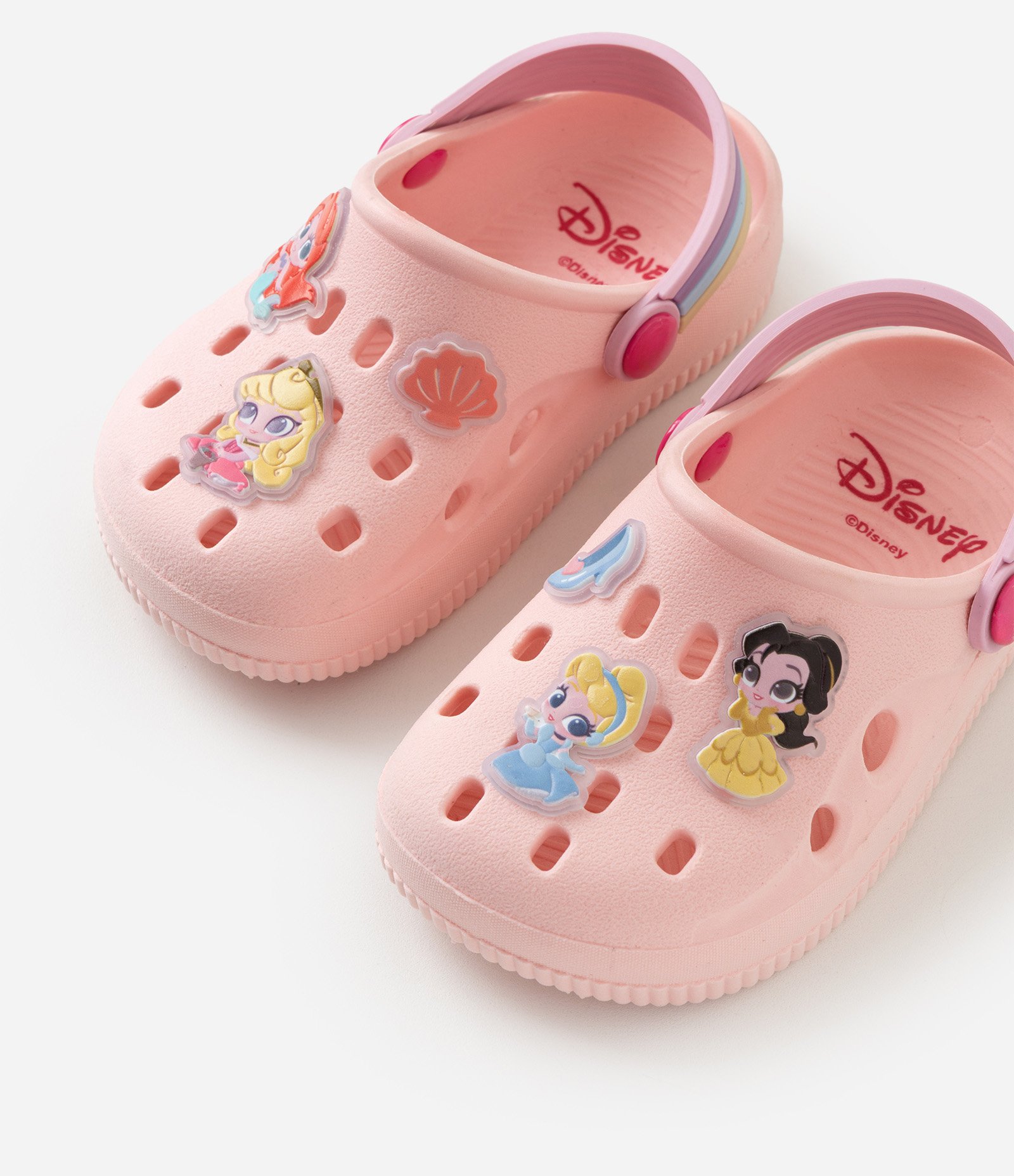 Sandália Babuche Infantil Princesas Disney Infantil - Tam 20 a 25 Rosa 5