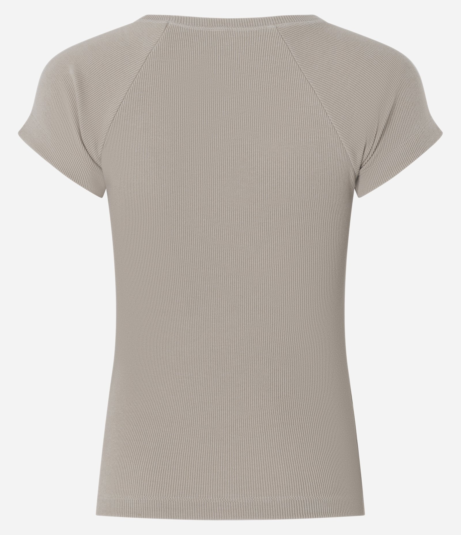 Blusa em Modal Raglan com Decote V Bege 4