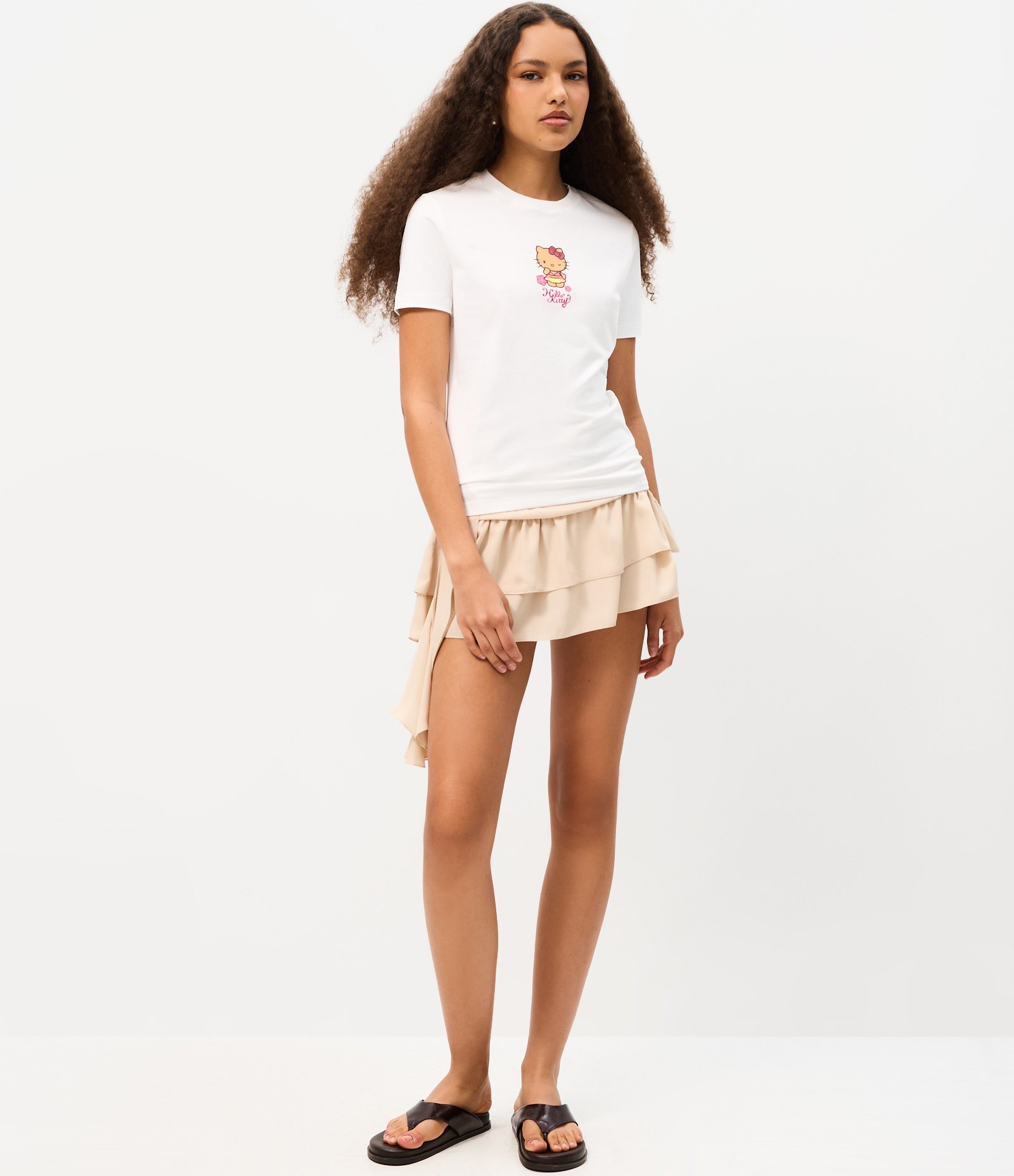 Camiseta New Tshirt em Algodão Hello Kitty Branco 2