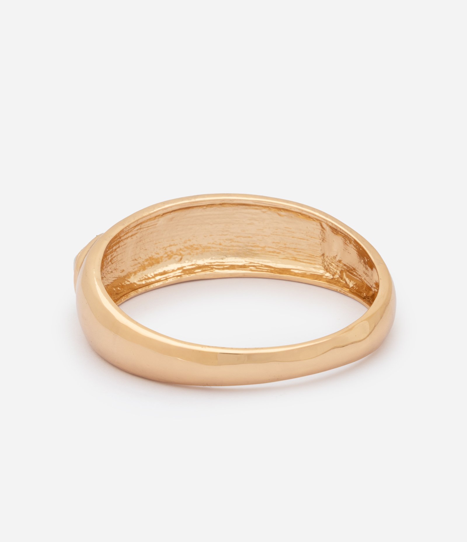 Bracelete Rígido com Aplicações em Resina Dourado 3