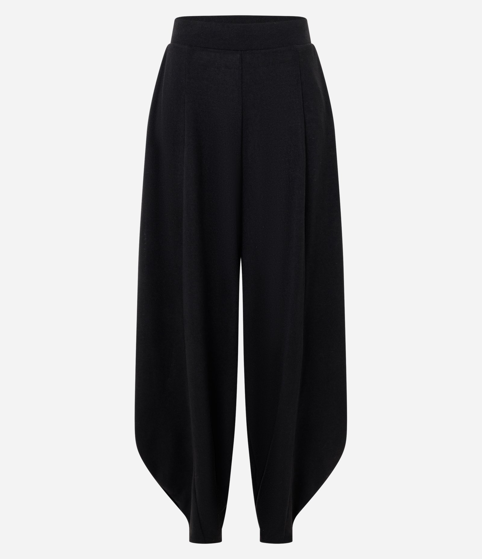 Calça Ampla com Barra Afunilada Preto 5