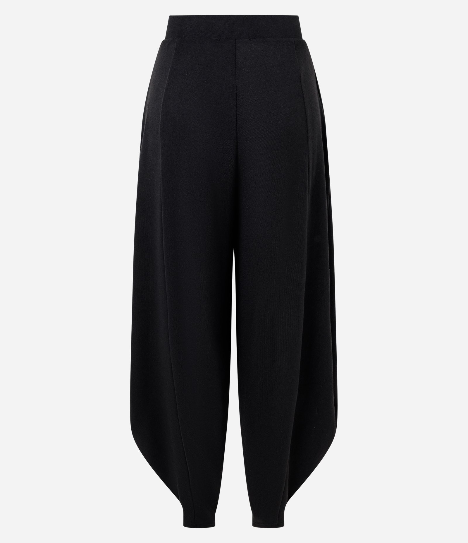 Calça Ampla com Barra Afunilada Preto 6