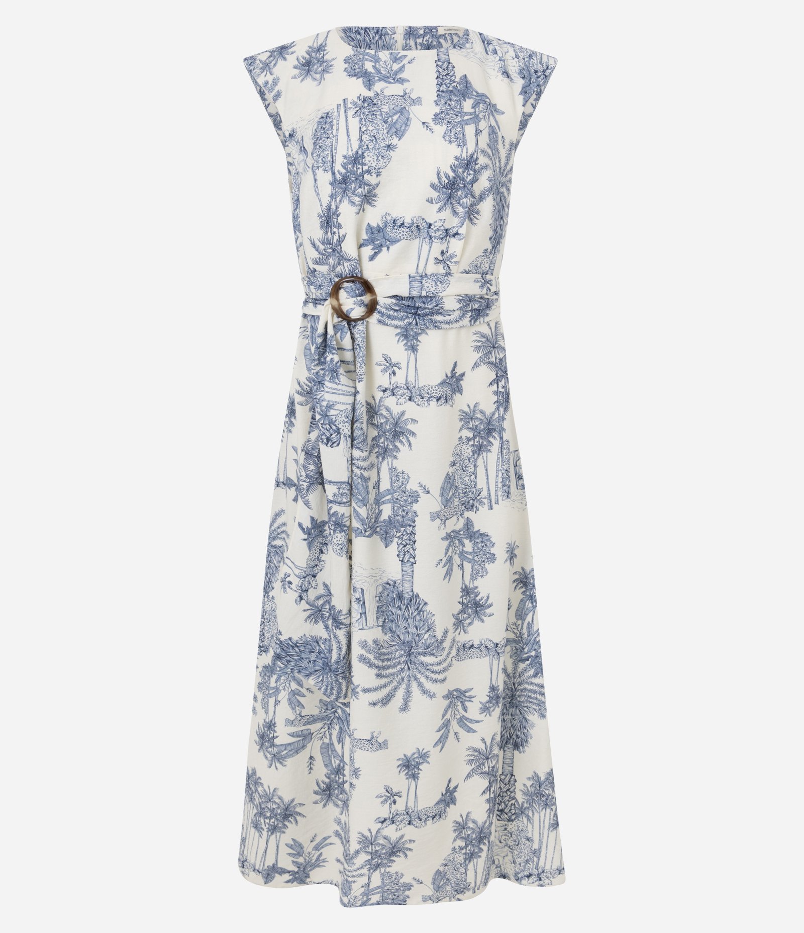 Vestido Viscose Sem Cava Com Faixa Para Amarração fixa e fivela Multicores 3