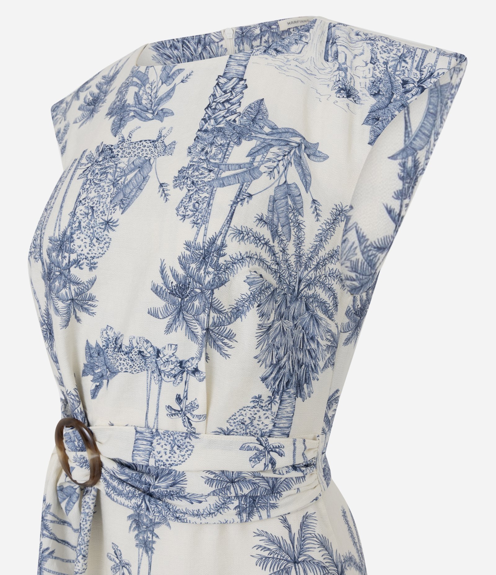 Vestido Viscose Sem Cava Com Faixa Para Amarração fixa e fivela Multicores 4