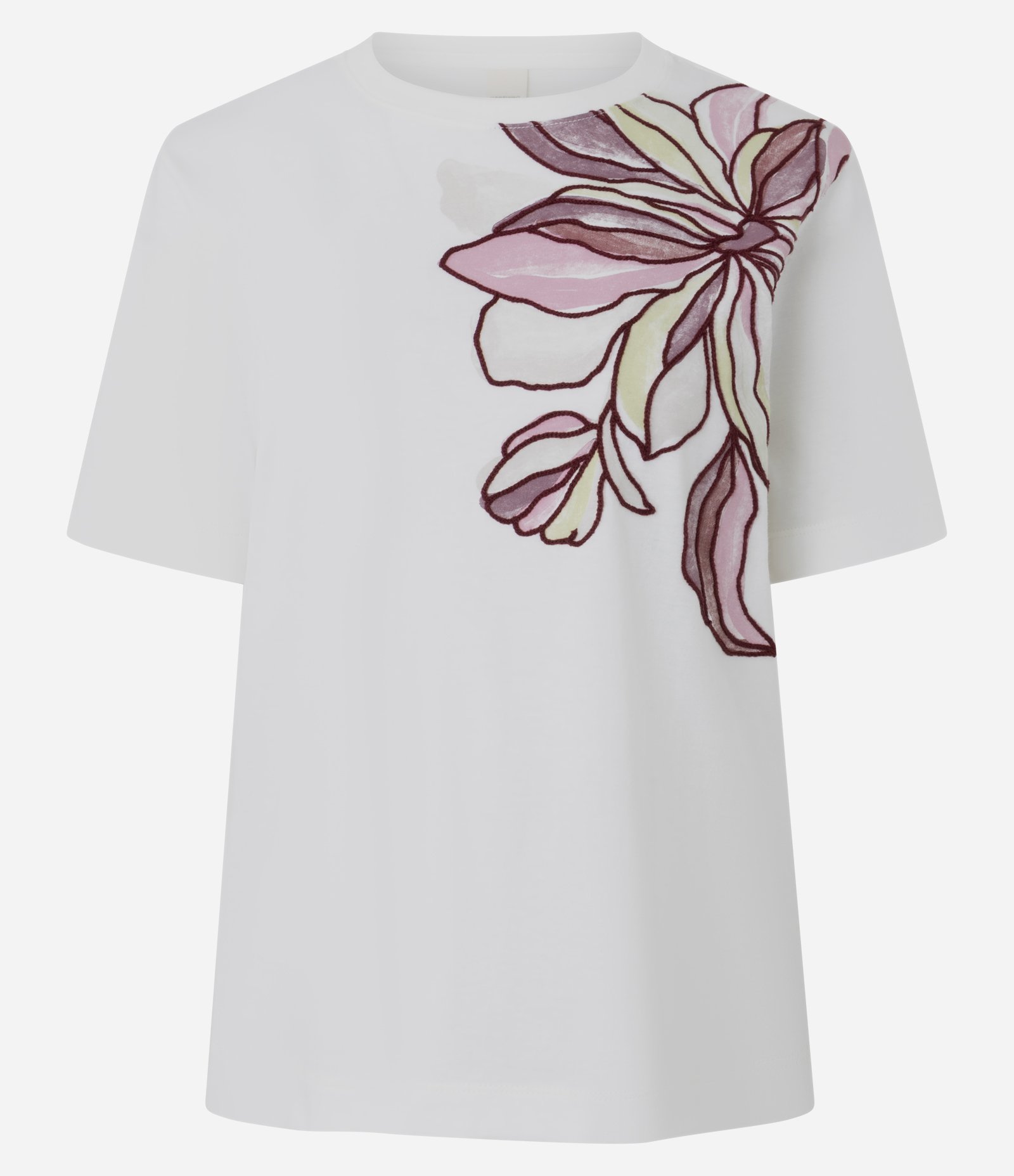Blusa Em Algodão com Bordado Floral Localizado Branco 5