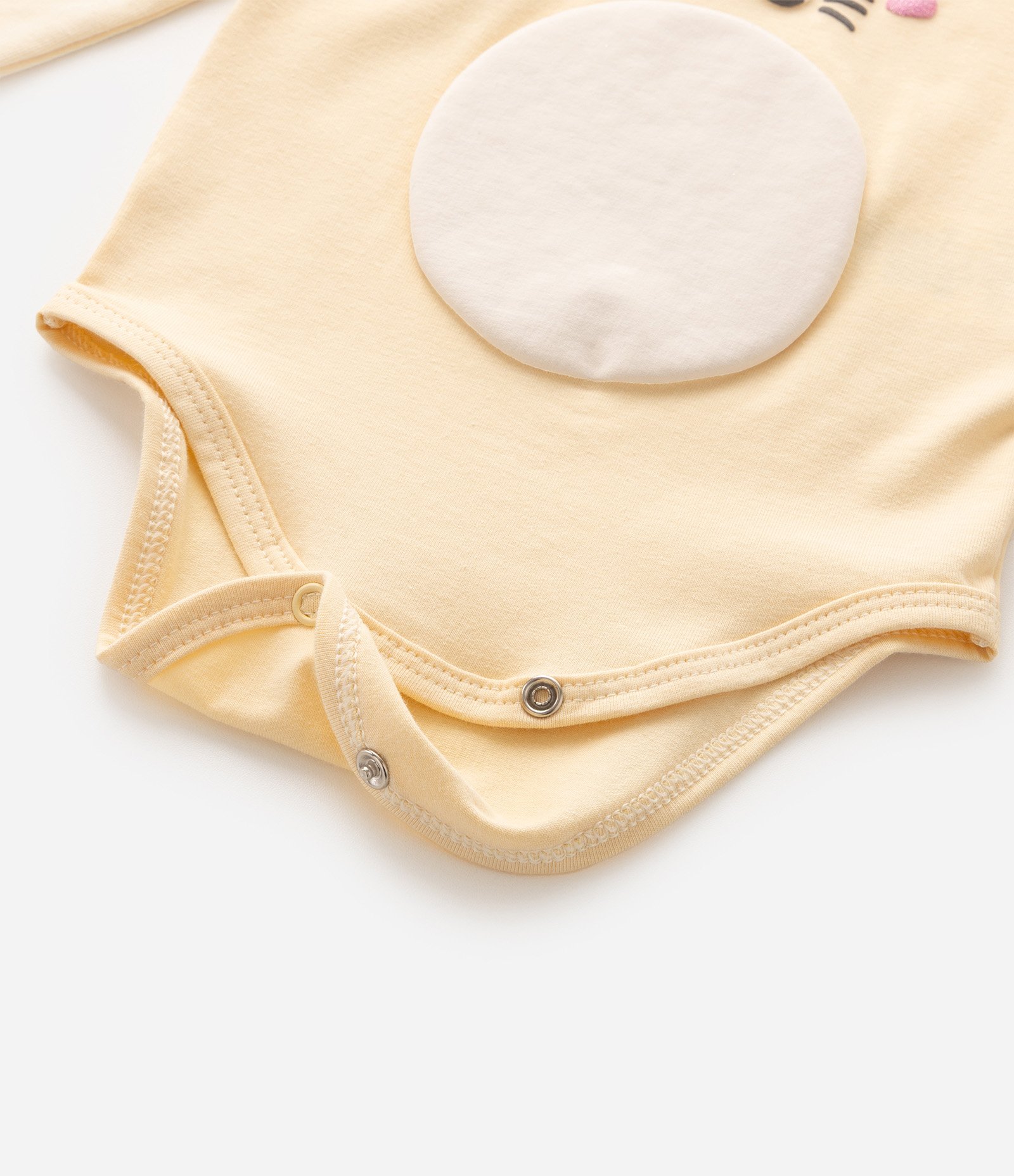 Body Bebê Em Algodão com Estampa Oncinha - Tam RN a 18 Meses Amarelo 9