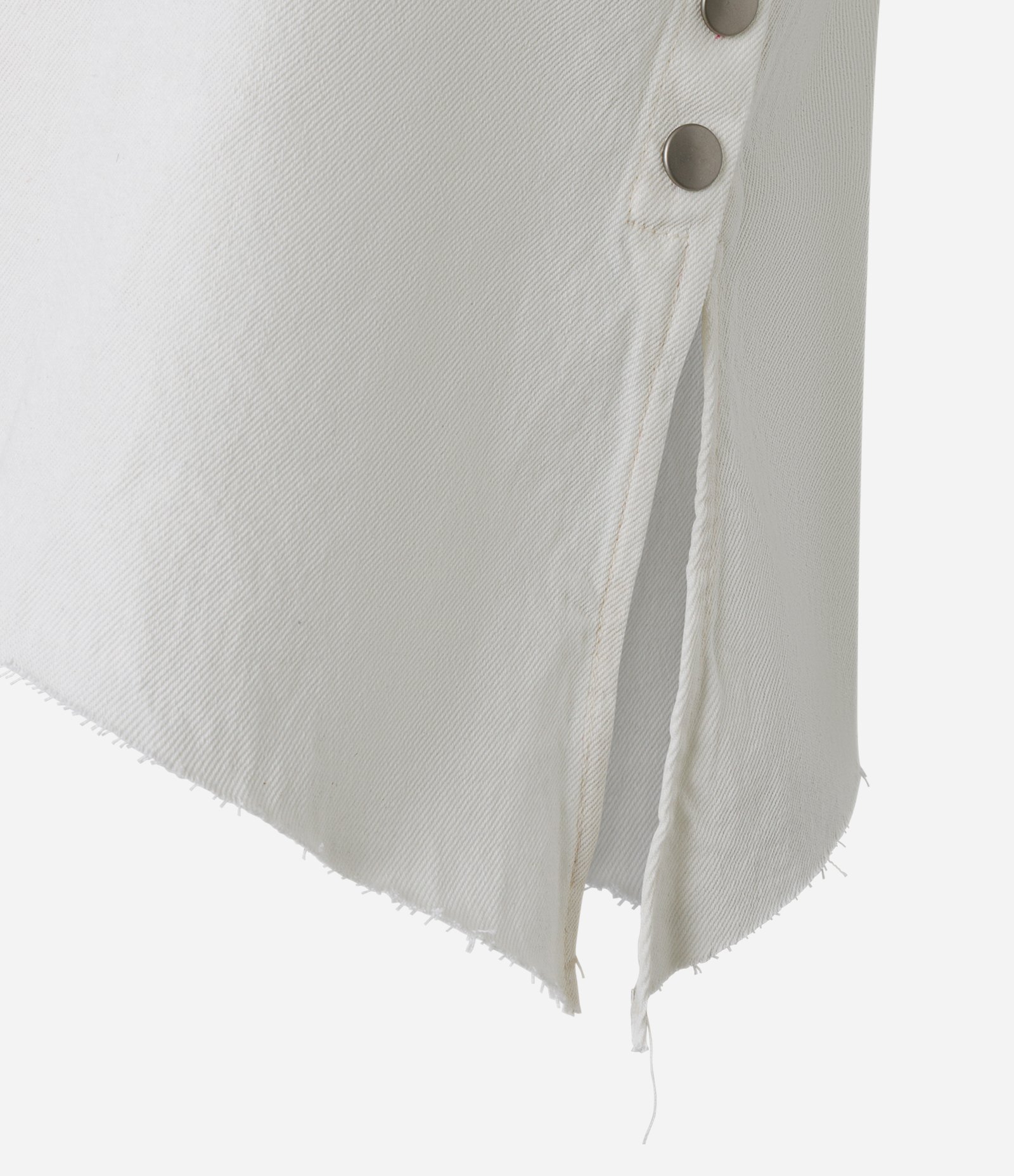 Blusa Assimétrica em Sarja com Um Ombro Só Branco 7