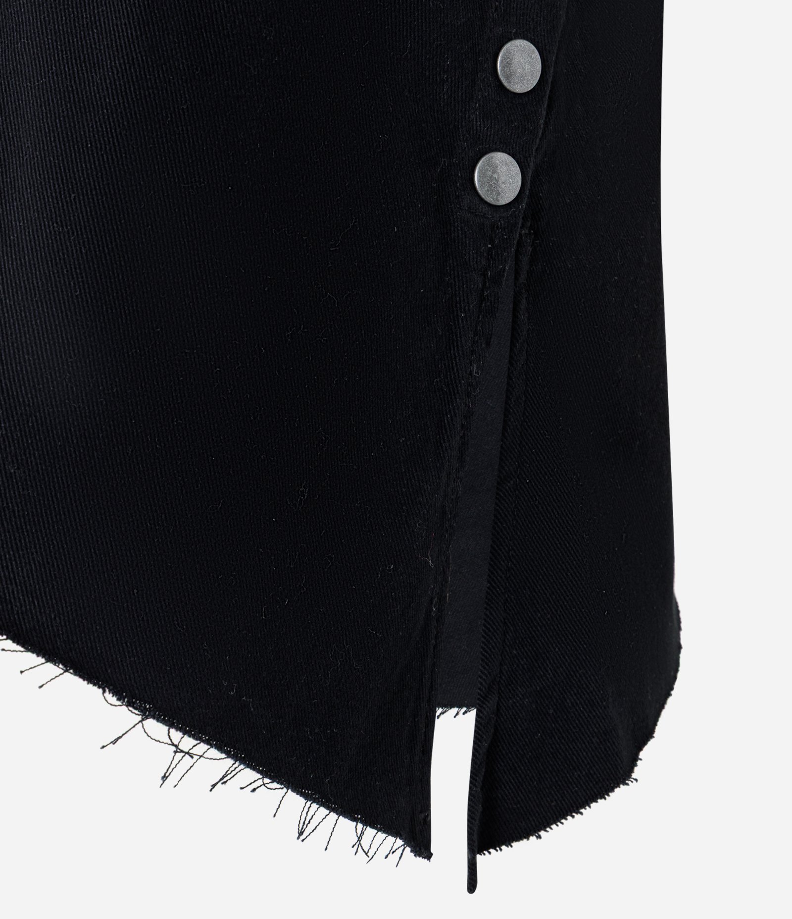 Blusa Assimétrica em Sarja com Ilhós Metálicos Preto 7