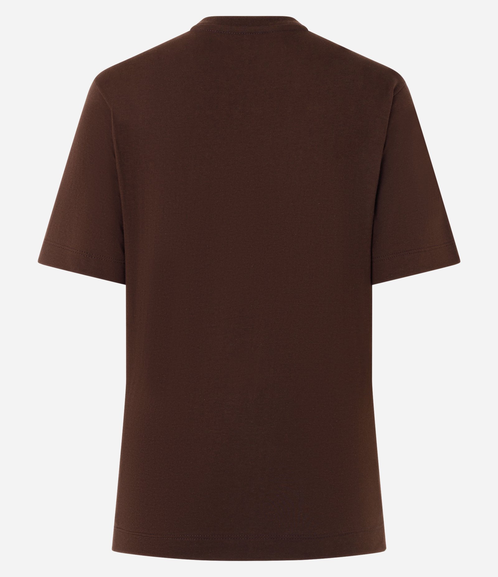 Camiseta em Algodão com Bordado de Paetês Marrom 7