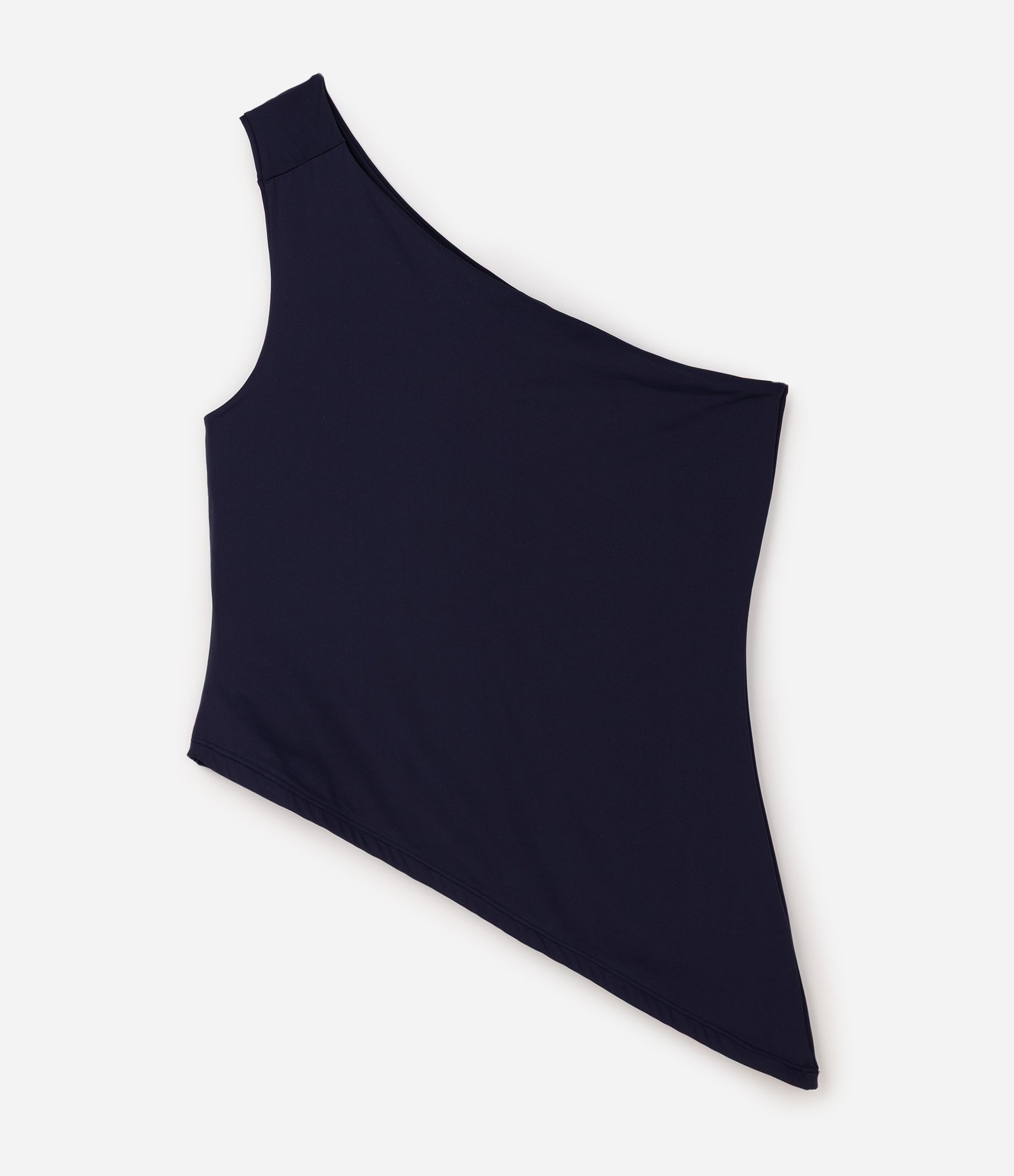 Blusa Ombro Só em Poliamida com Barra Assimétrica Curve & Plus Size Azul 5