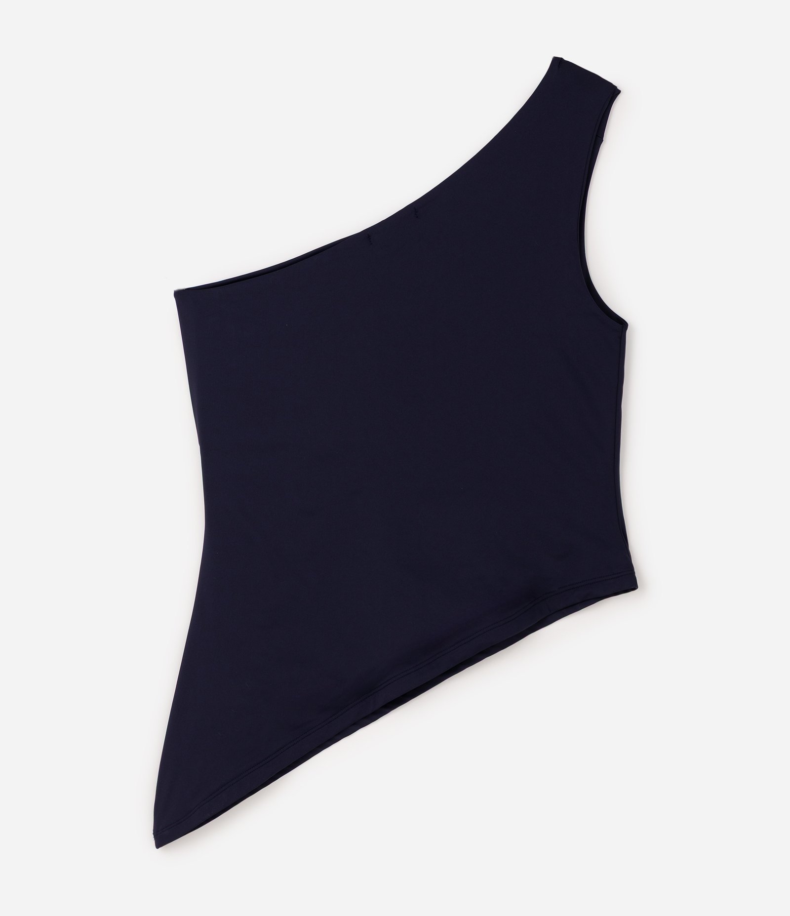 Blusa Ombro Só em Poliamida com Barra Assimétrica Curve & Plus Size Azul 6