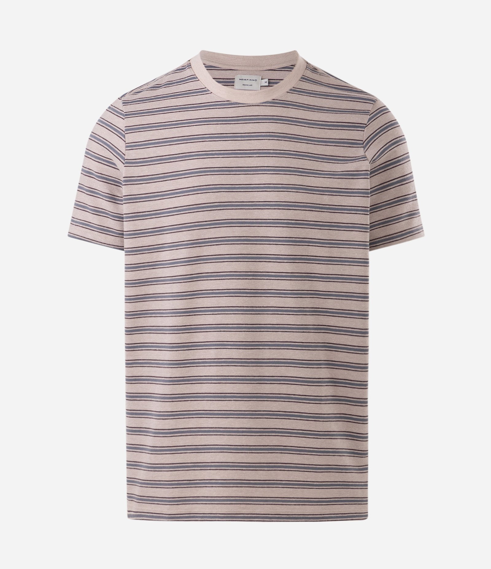 Camiseta Listrada Horizontal Cinza 5