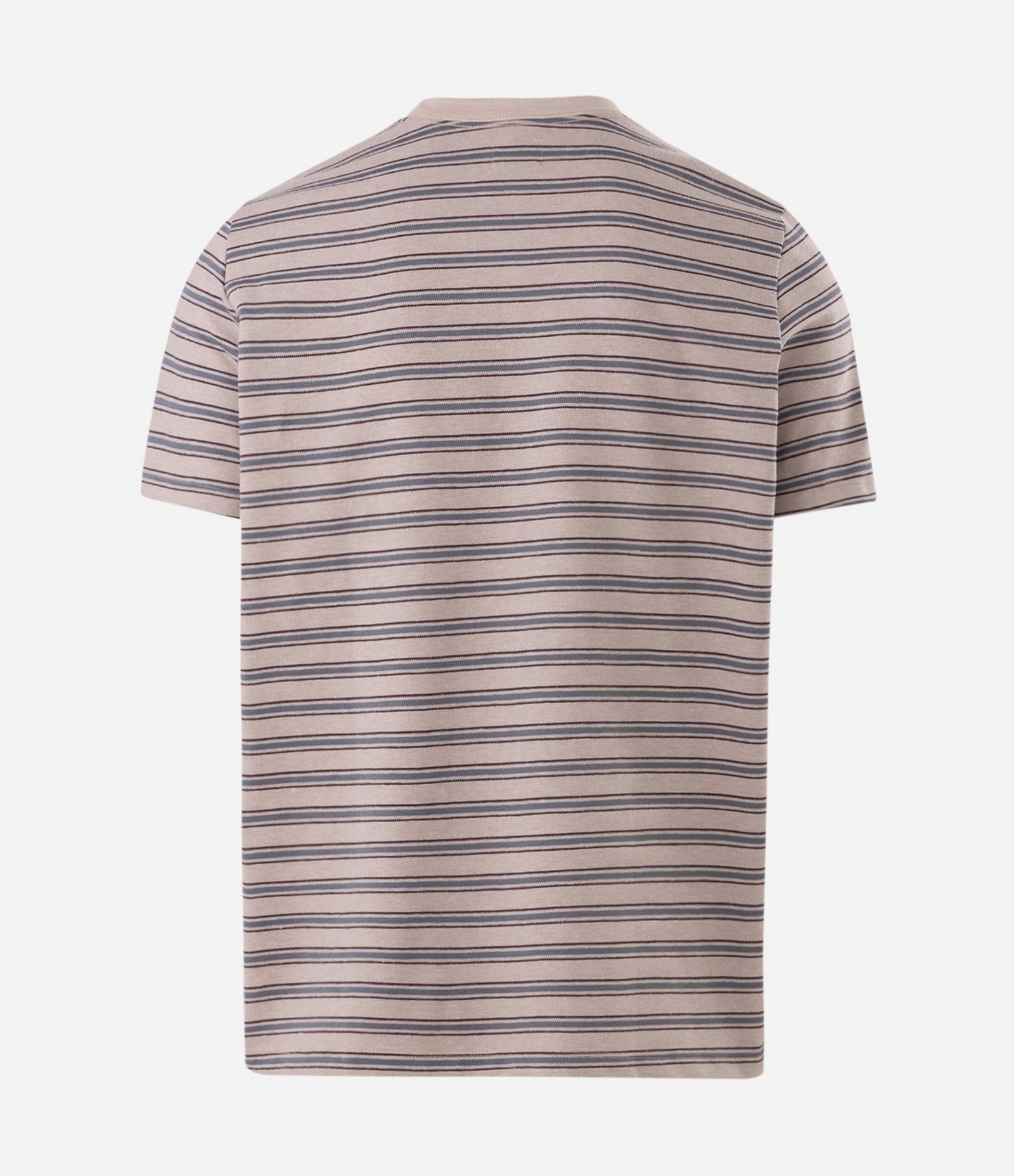 Camiseta Listrada Horizontal Cinza 6