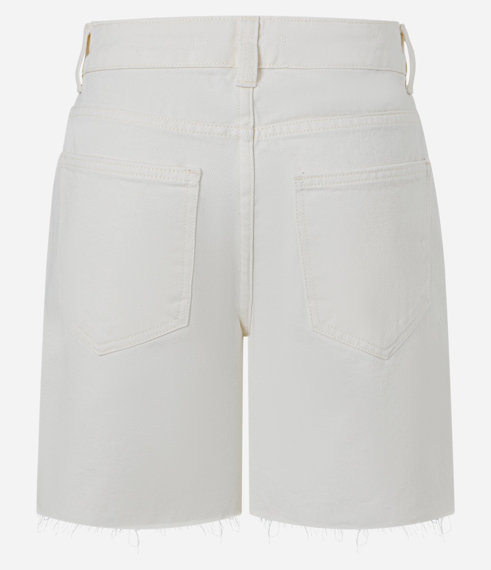 Short Midi em Sarja com Aplicação de Tachas Branco 3