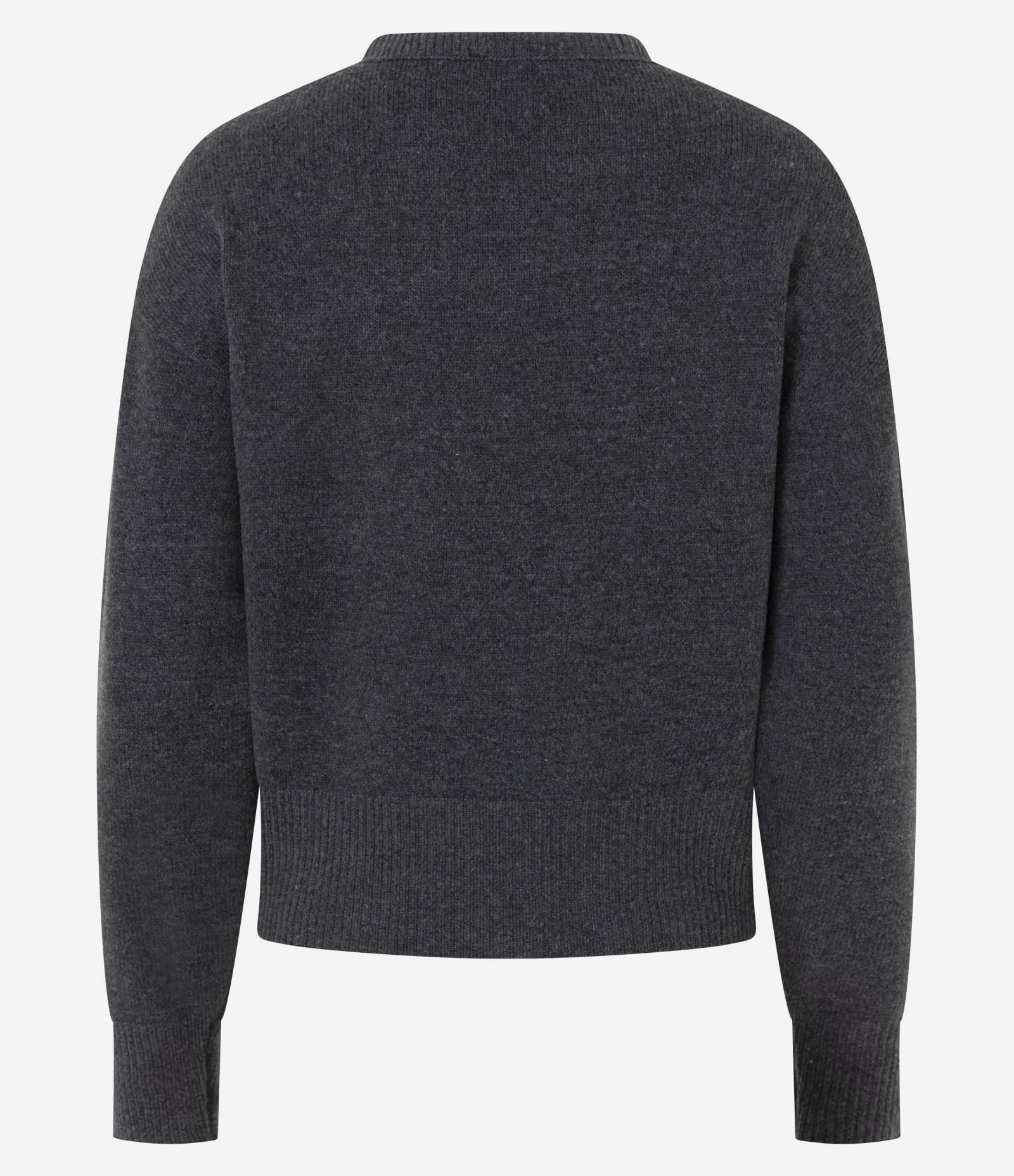 Suéter Oversized em Tricô Cinza Escuro 7