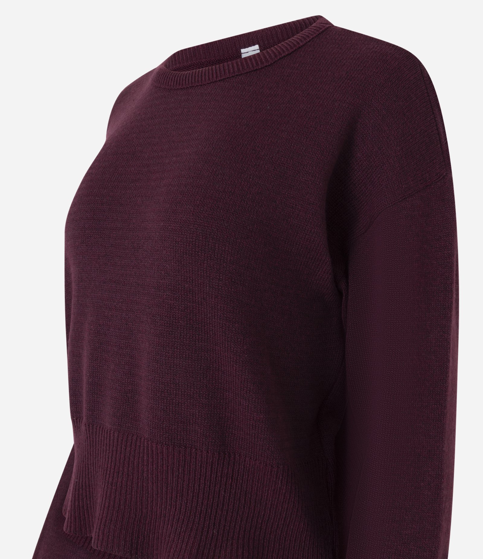 Suéter Oversized em Tricô Bordô 2
