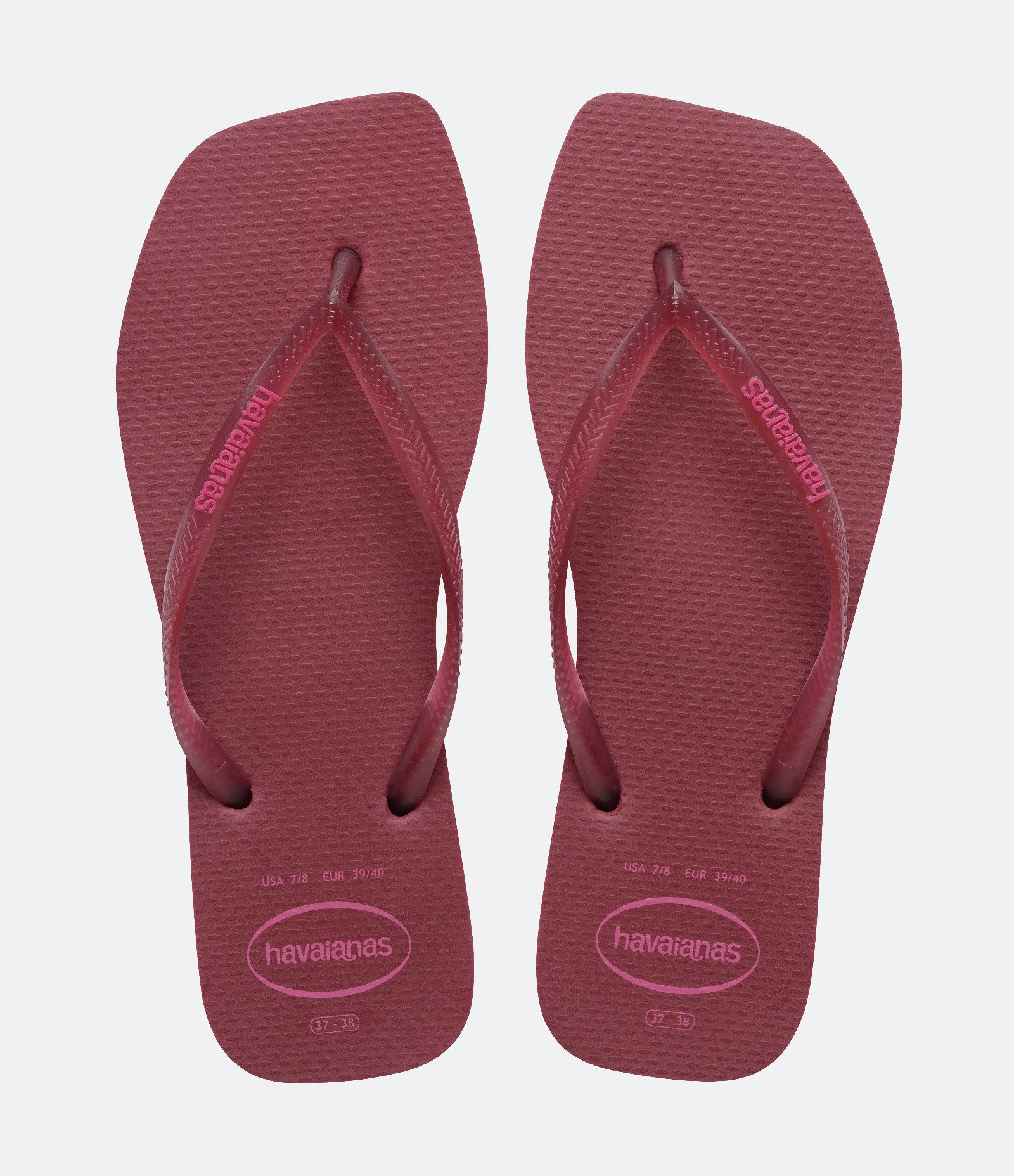 Chinelo Havaianas com Bico Quadrado Vinho 1