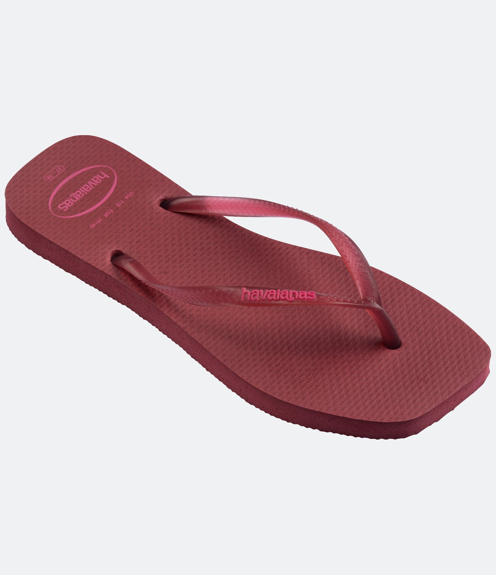 Chinelo Havaianas com Bico Quadrado Vinho 2