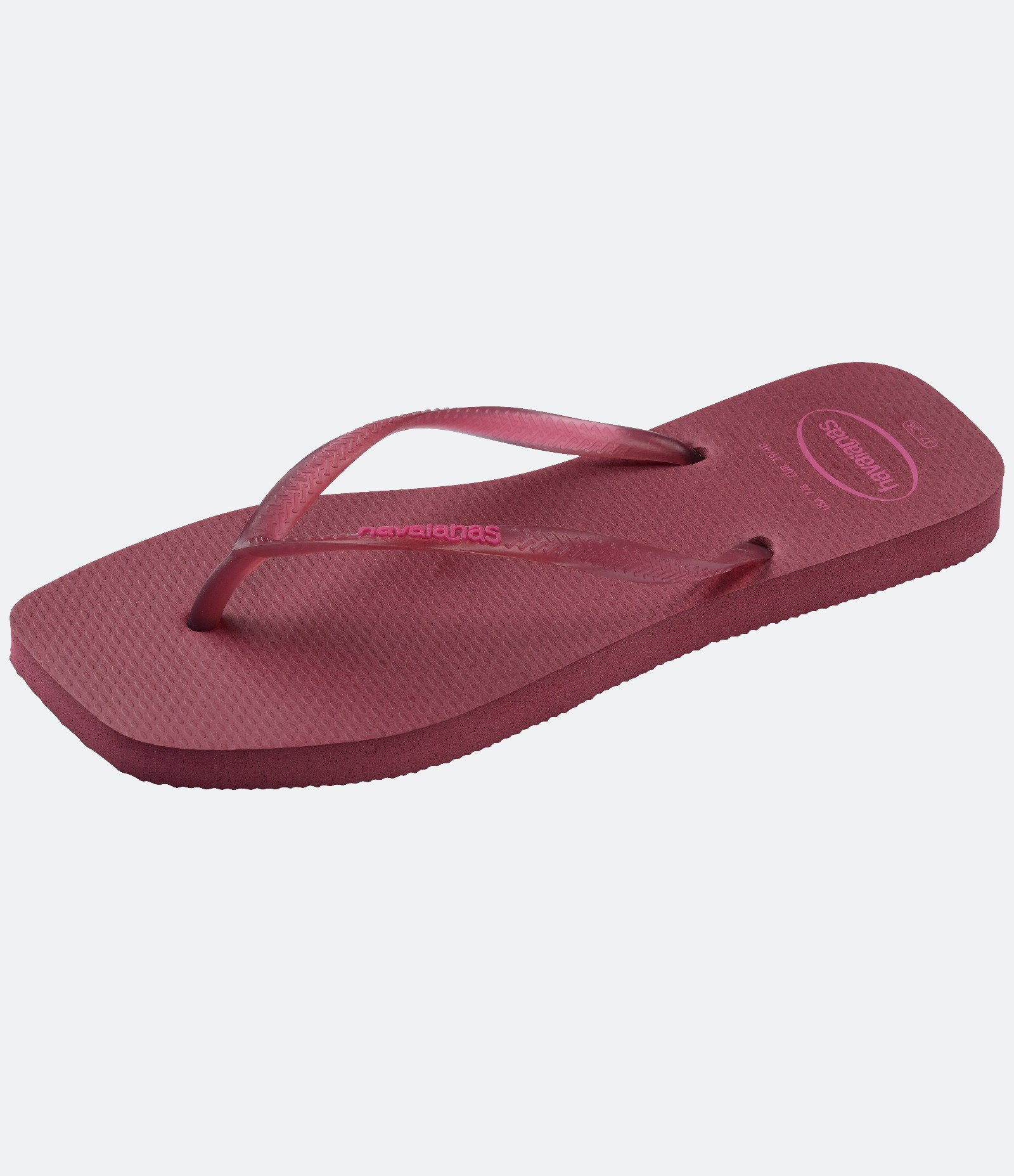 Chinelo Havaianas com Bico Quadrado Vinho 6
