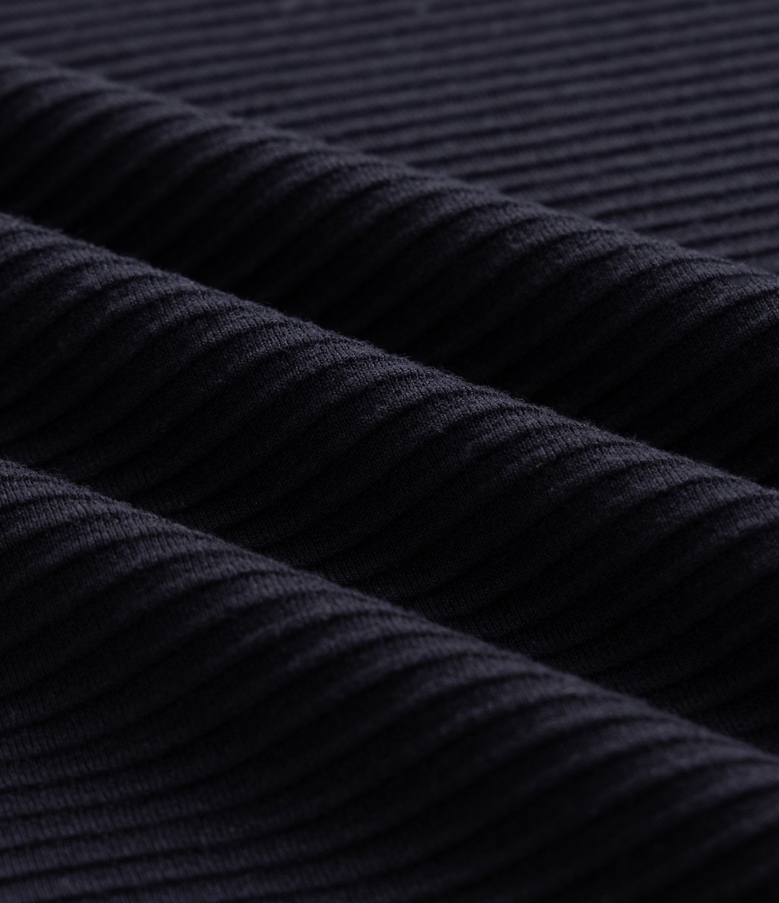 Polo Regular Texturizada Canelada Preto 7