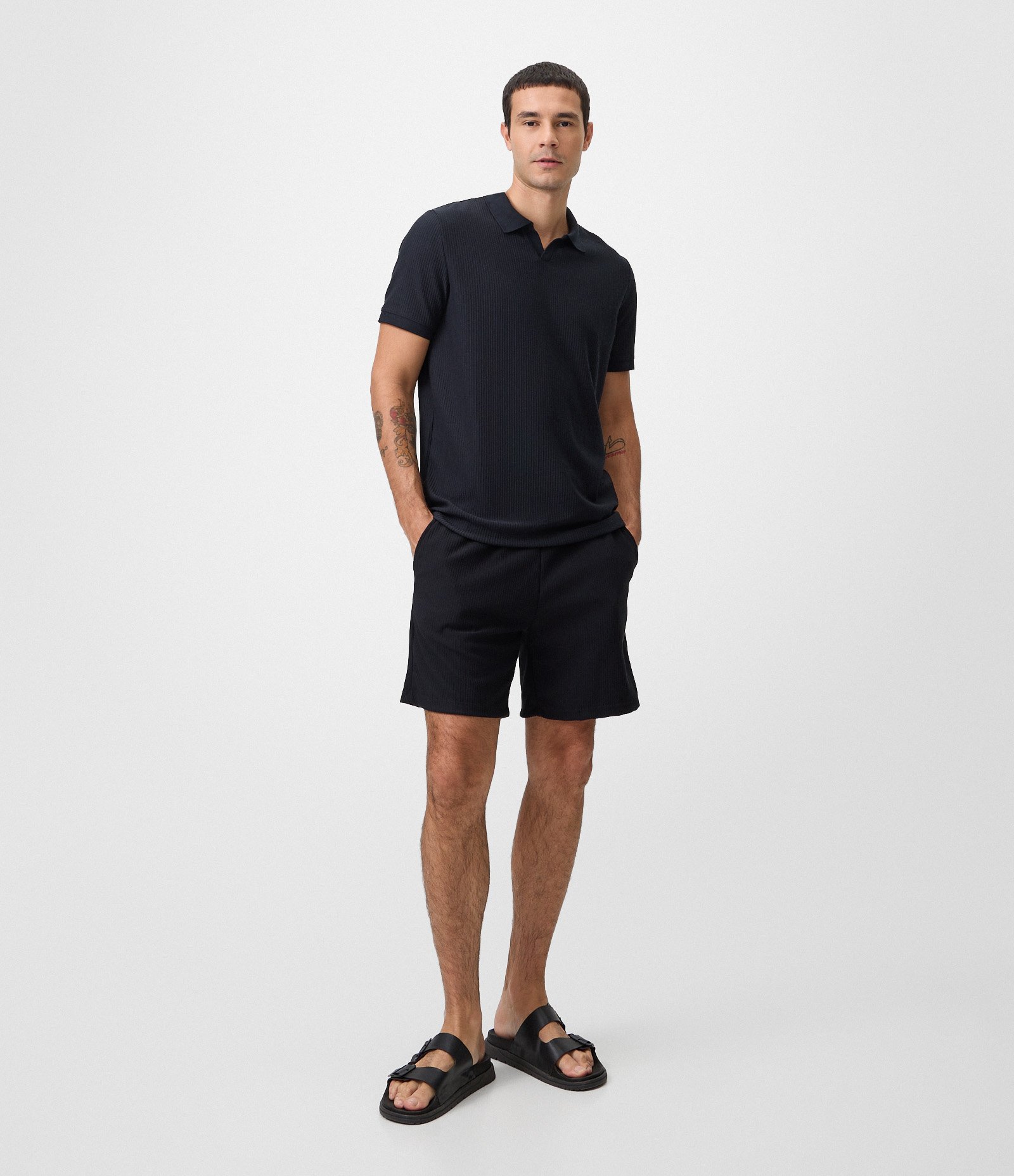 Bermuda Texturizada Preto 1