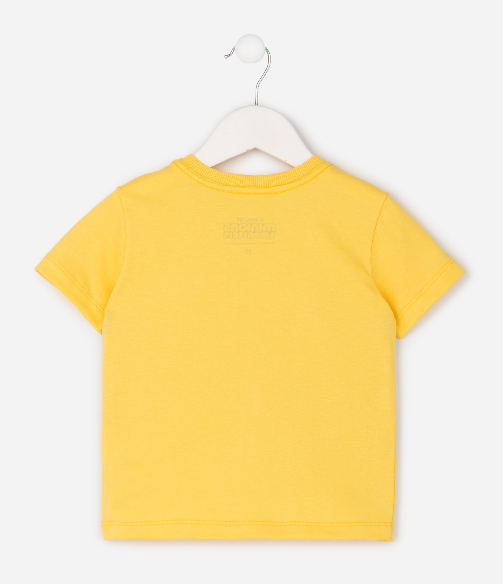 Camiseta em Algodão dos Minions Infantil - Tam 2 a 6 Anos Amarelo 2