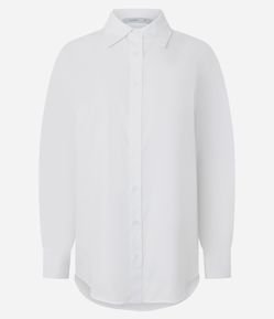Camisa Comfort em Tricoline com Prega nas Costas