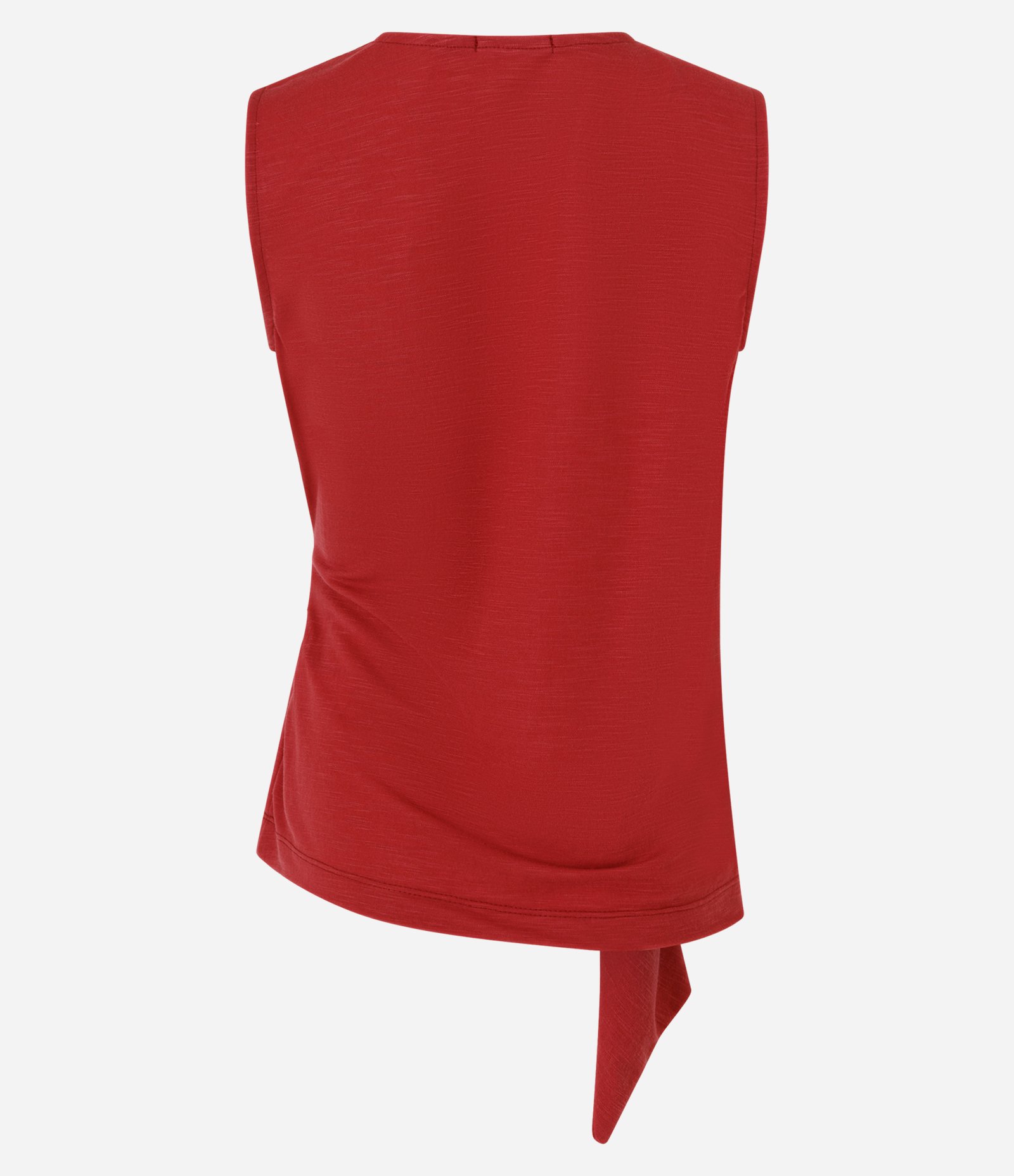 Blusa em Piquet com Transpasse e Faixa Lateral Terracota 2