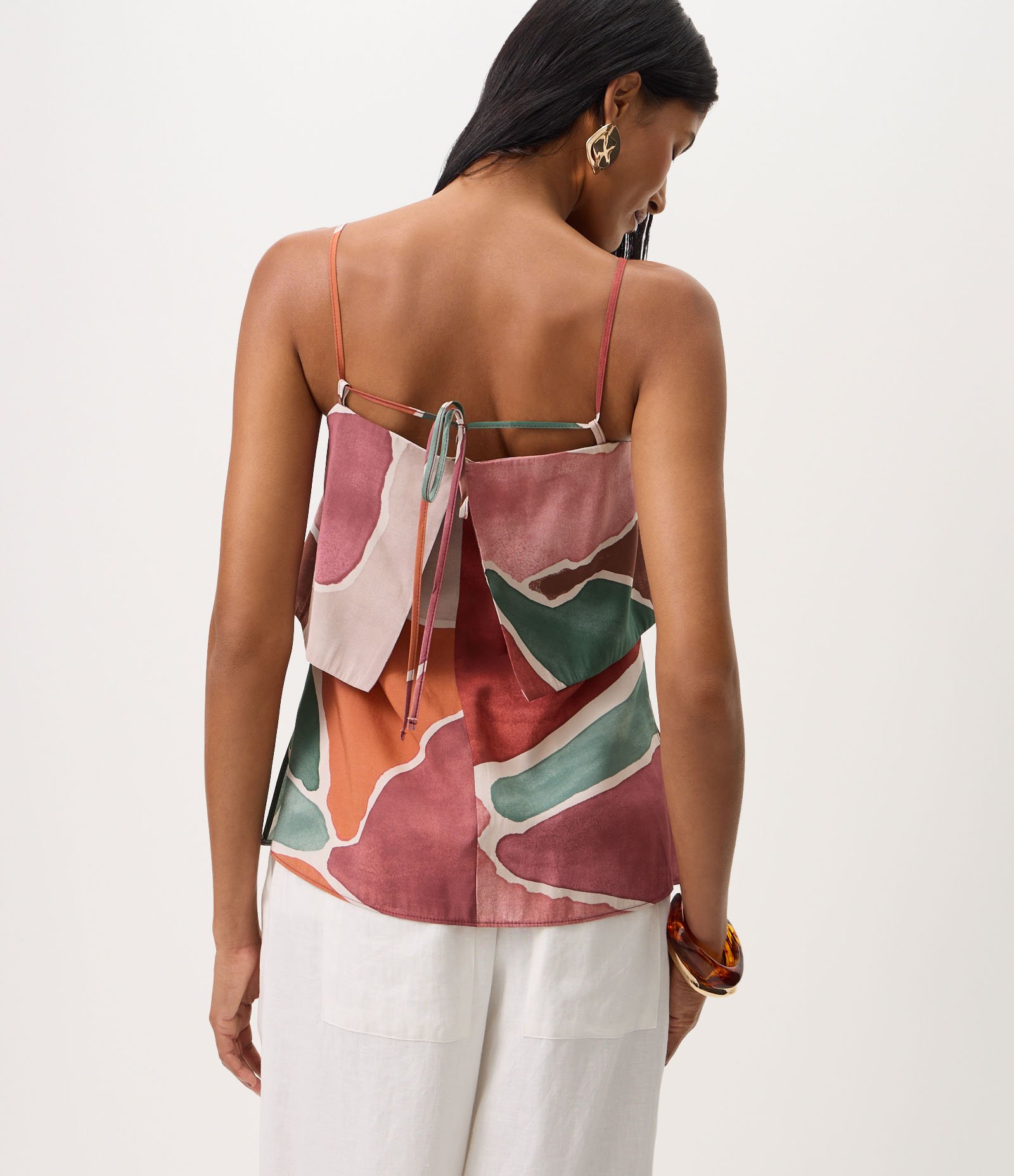 Blusa em Viscose com Efeito de Sobreposição Multicores 4