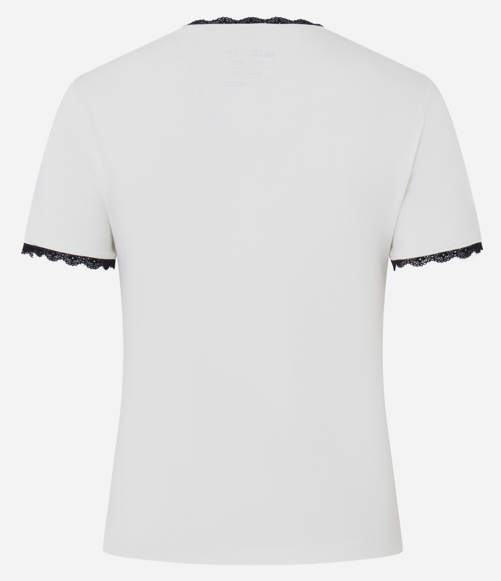 Blusa New T-Shirt em Algodão com Estampa de Anjinhos em Ponto Cruz Branco 7