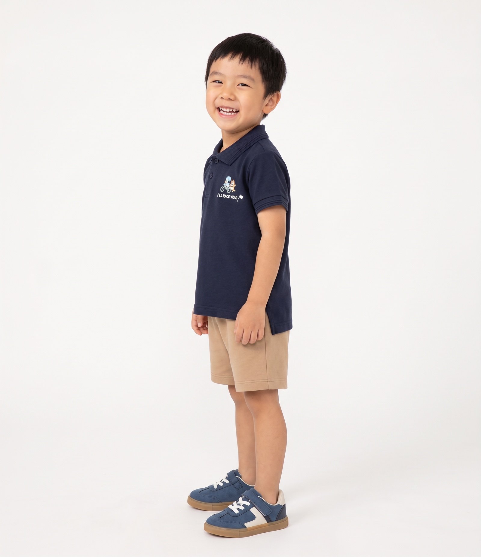 Conjunto Infantil Em Algodão Com Massinhas e Adesivos Bluey - Tam 3 a 6 Anos Azul 2