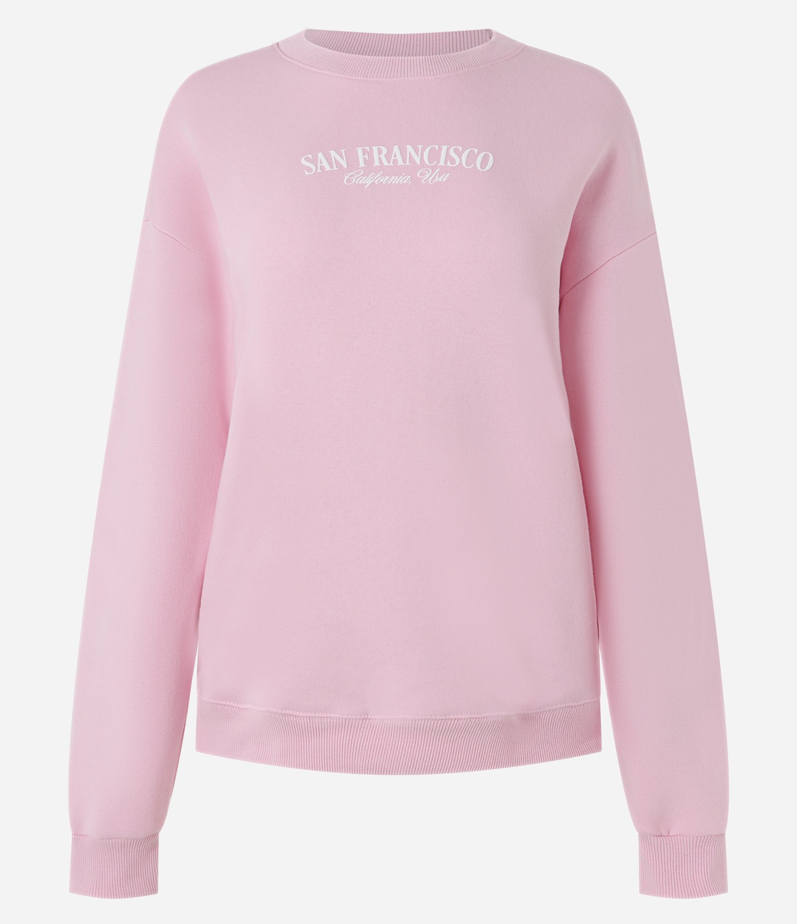 Moletom Regular com Lettering San Francisco Rosa 5