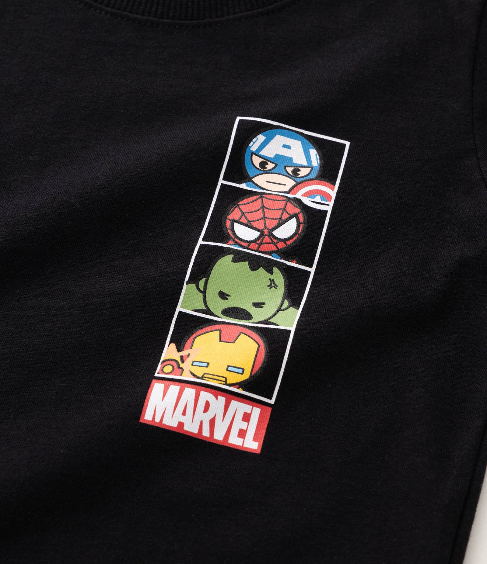 Camiseta Infantil em Algodão com Estampa dos Vingadores - Tam 2 a 6 Anos Preto 3